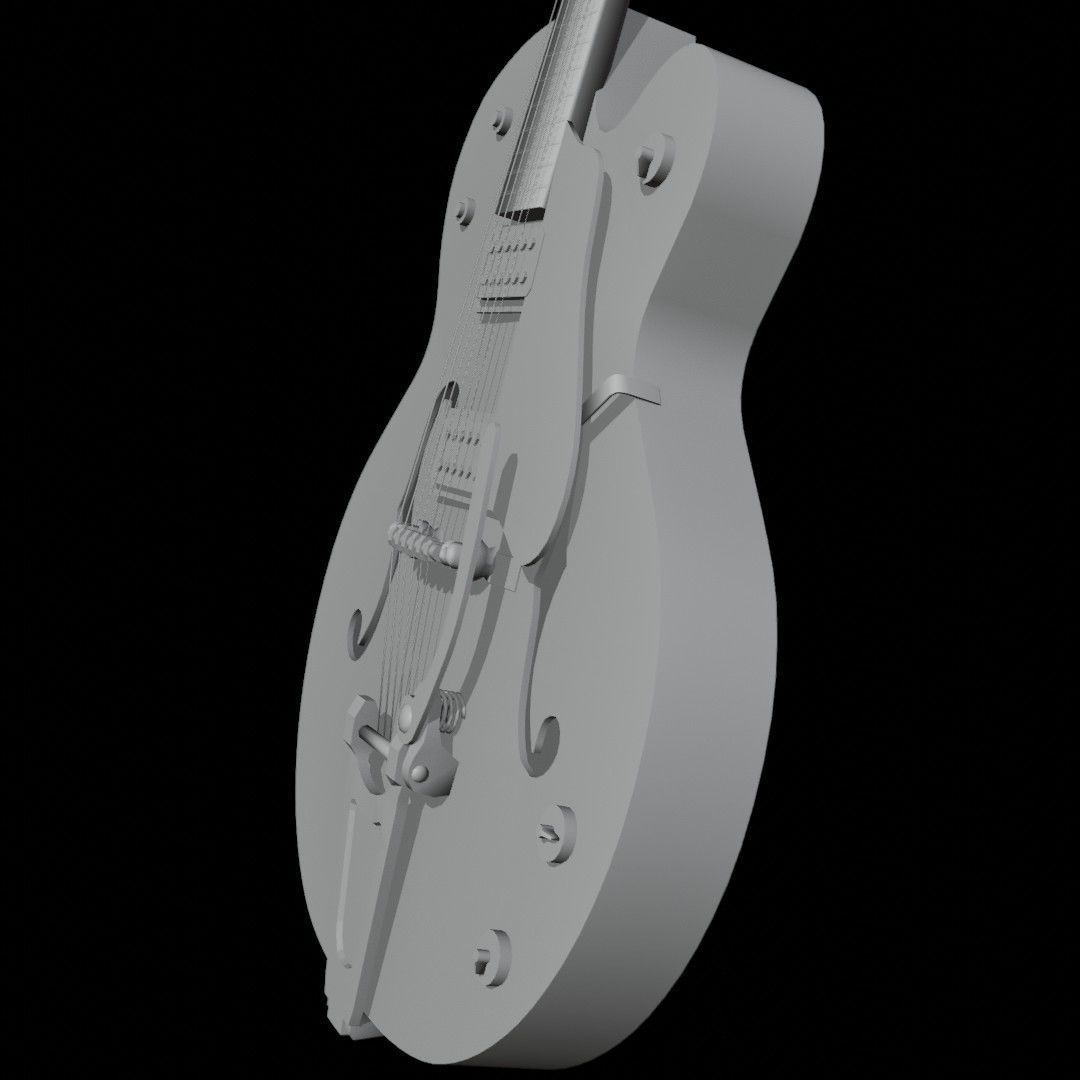 Guitar G-String 3D model_9