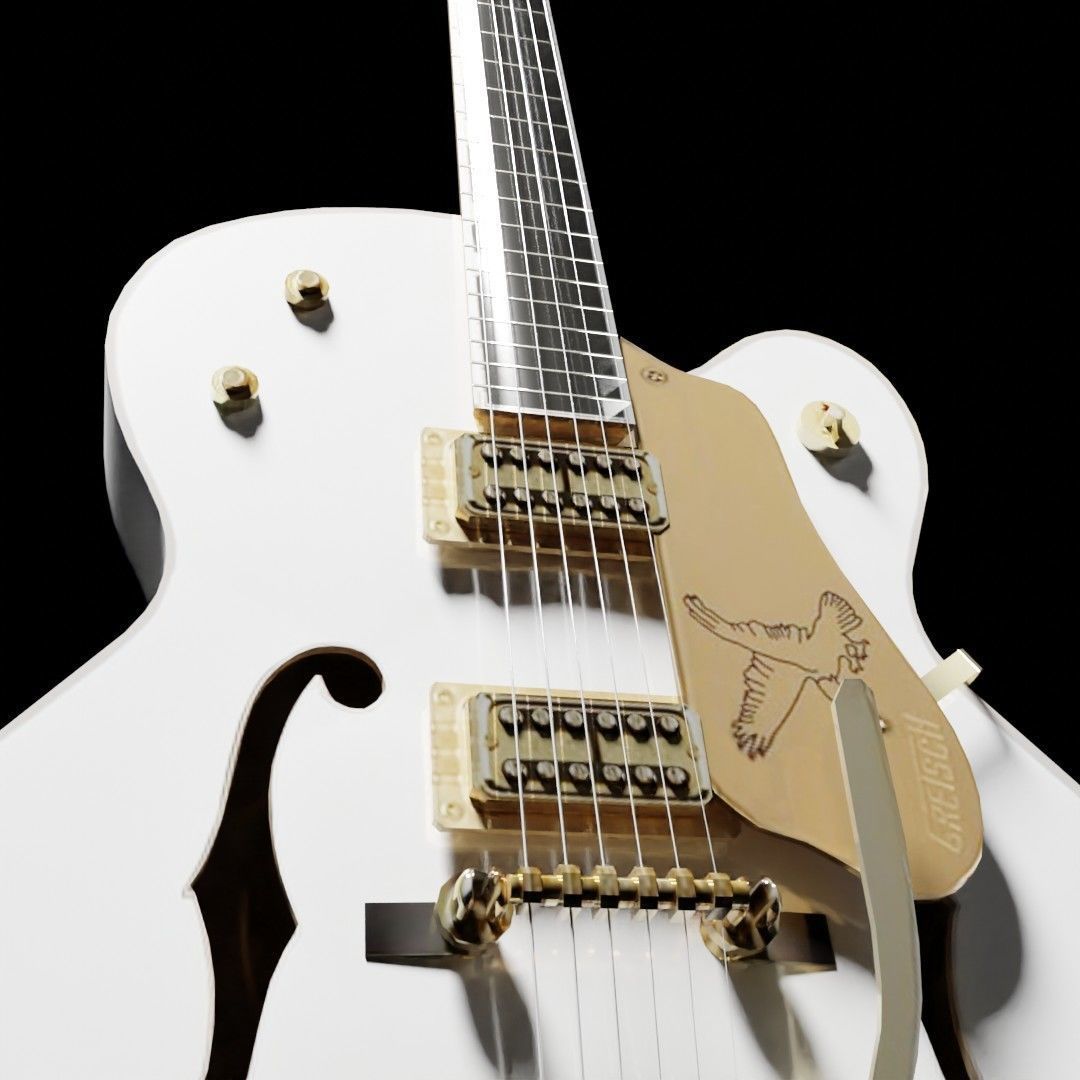 Guitar G-String 3D model_23