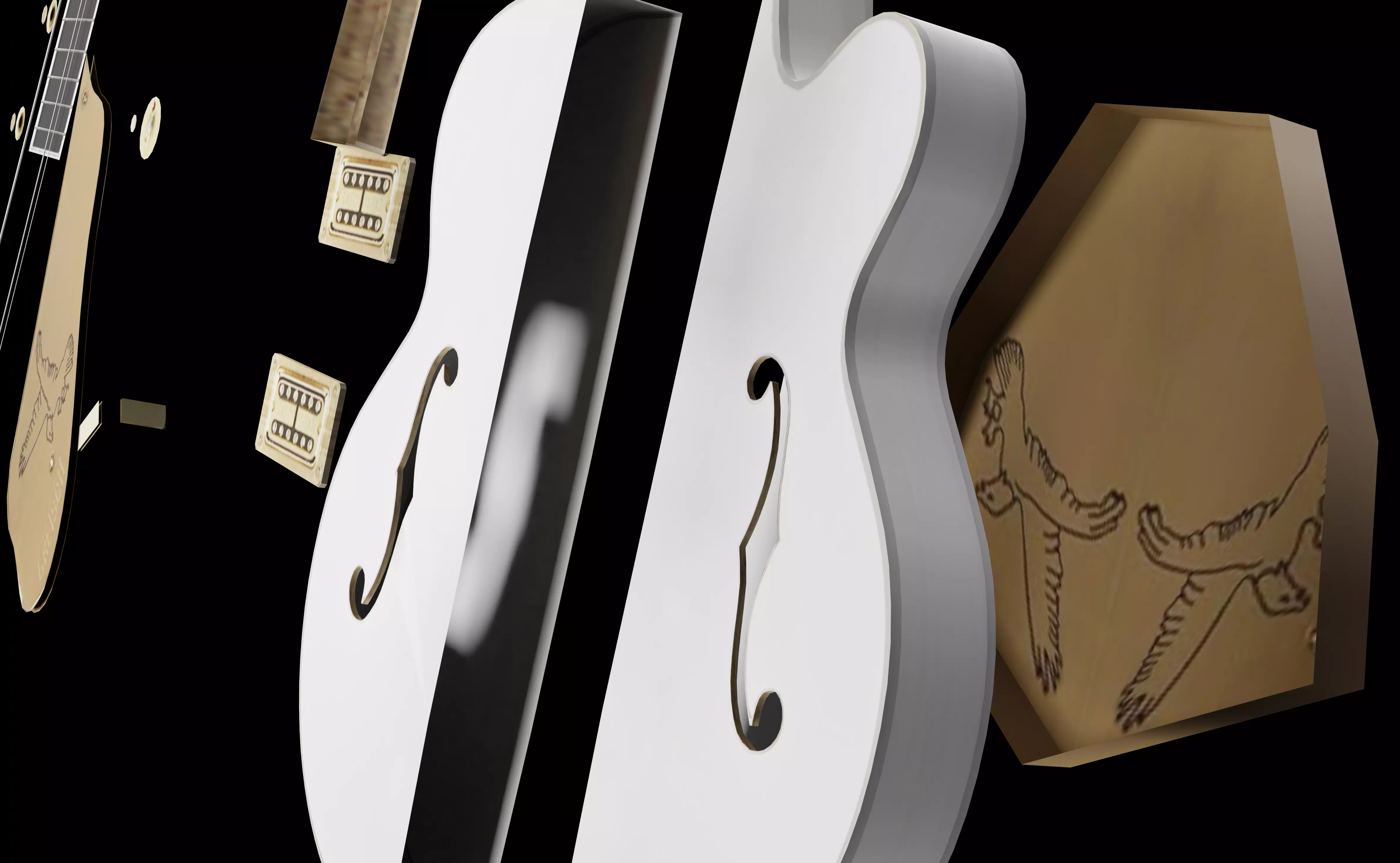 Guitar G-String 3D model_33