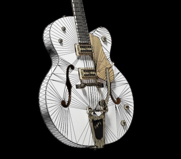 Guitar G-String 3D model_25