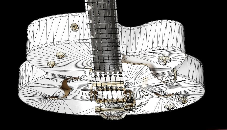 Guitar G-String 3D model_8