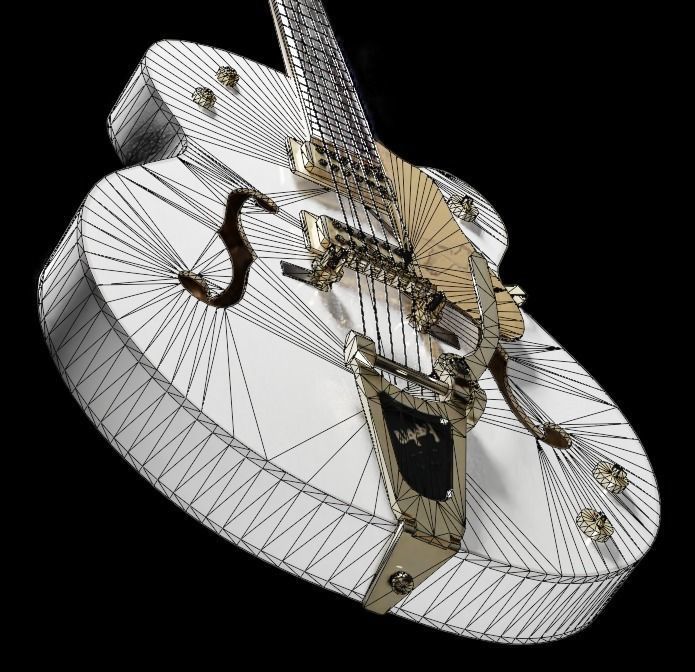 Guitar G-String 3D model_16