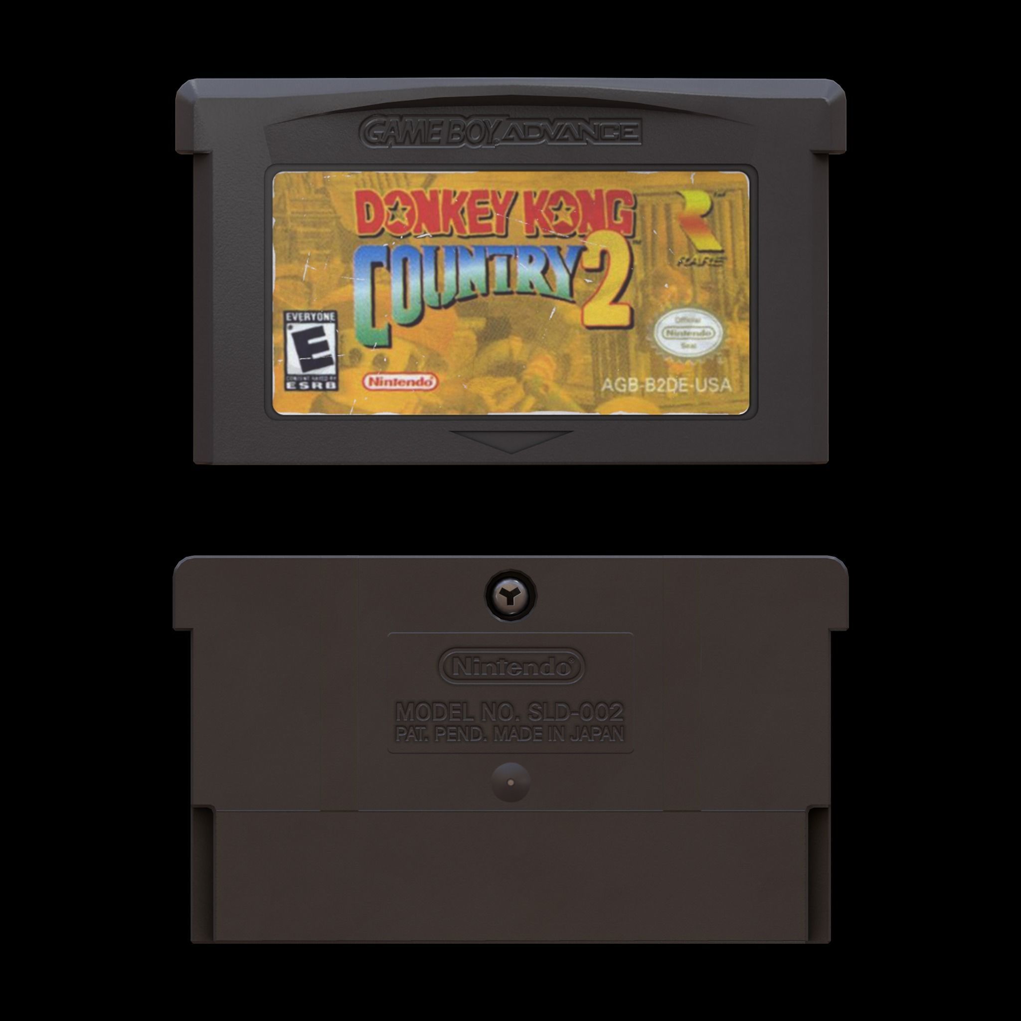 Nintendo Gameboy Advance Game Cartridges Low-poly 3D model_11