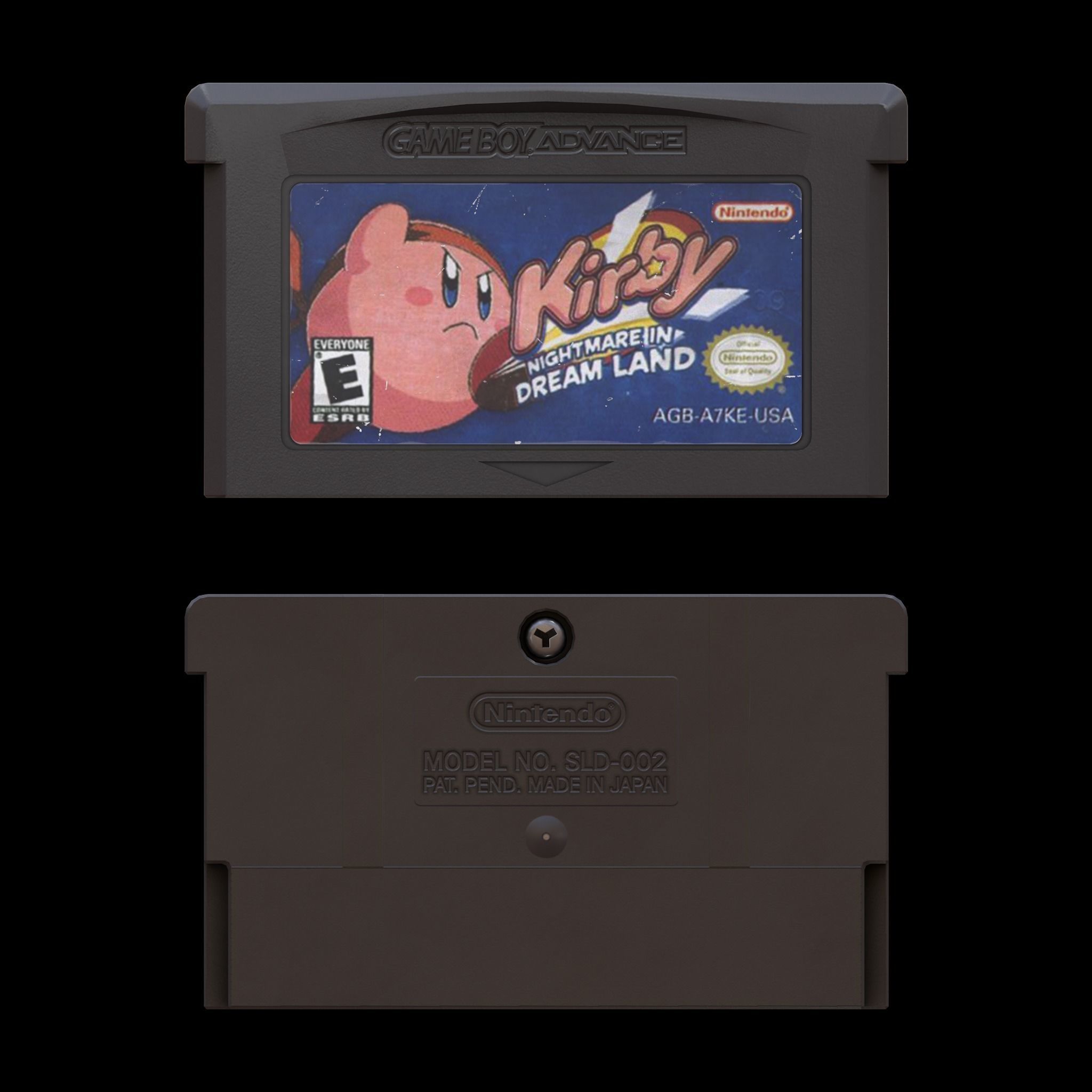 Nintendo Gameboy Advance Game Cartridges Low-poly 3D model_9