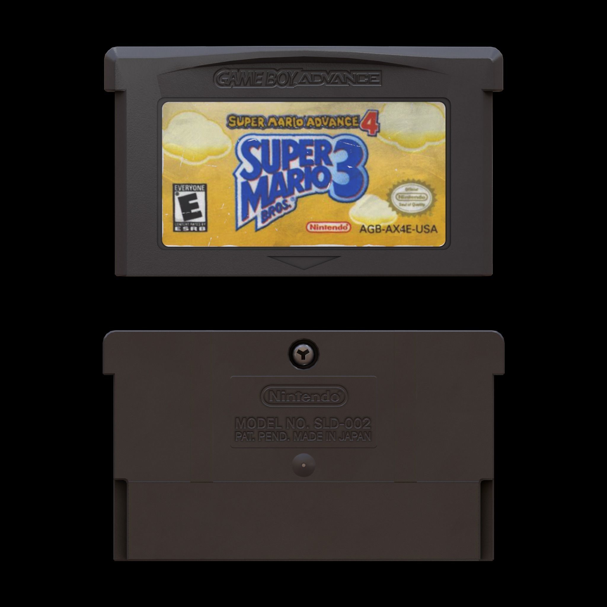 Nintendo Gameboy Advance Game Cartridges Low-poly 3D model_6