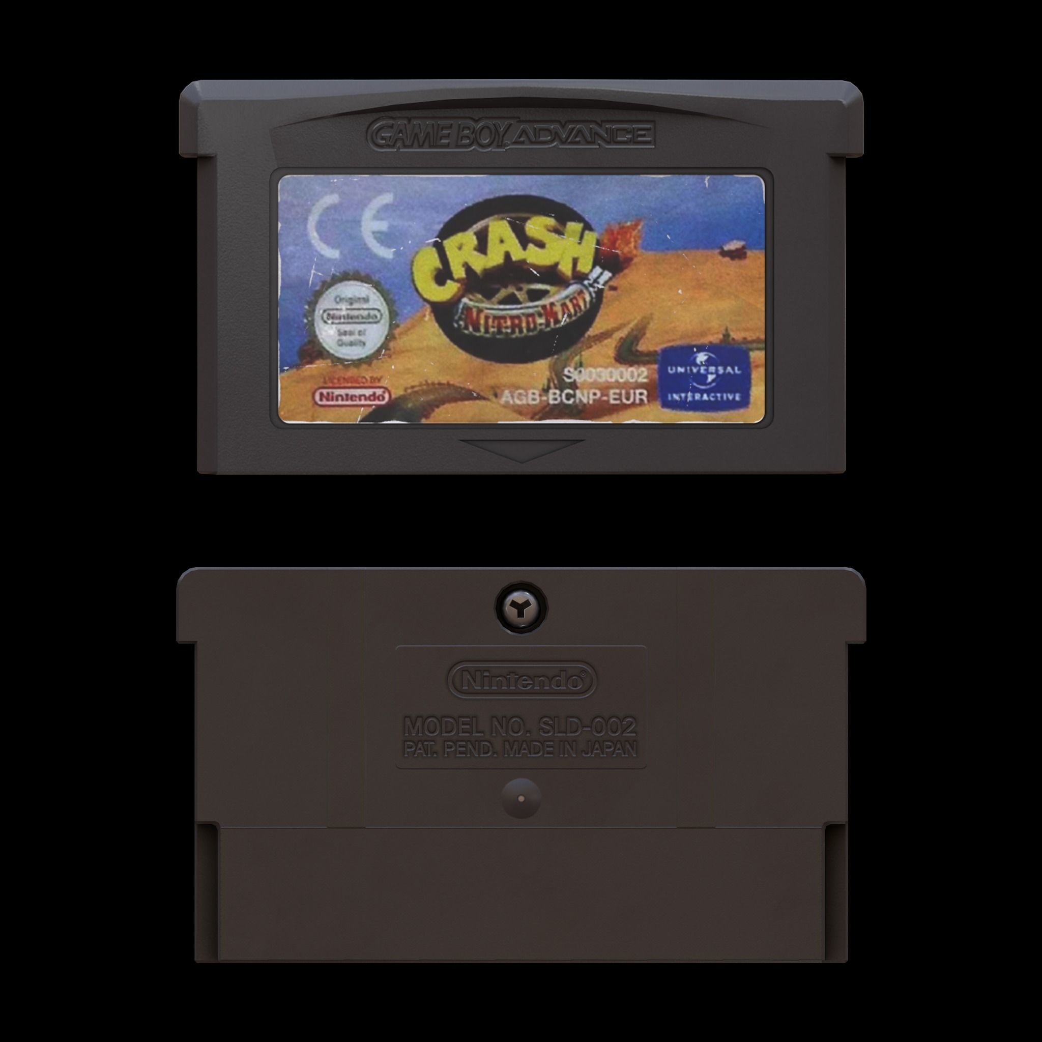 Nintendo Gameboy Advance Game Cartridges Low-poly 3D model_10