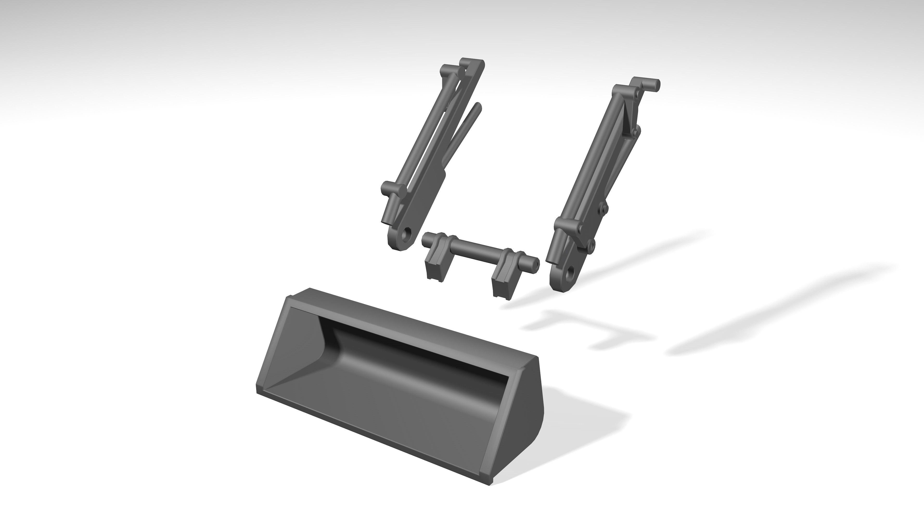 model of a crawler mini tractor JCB 3D model_25