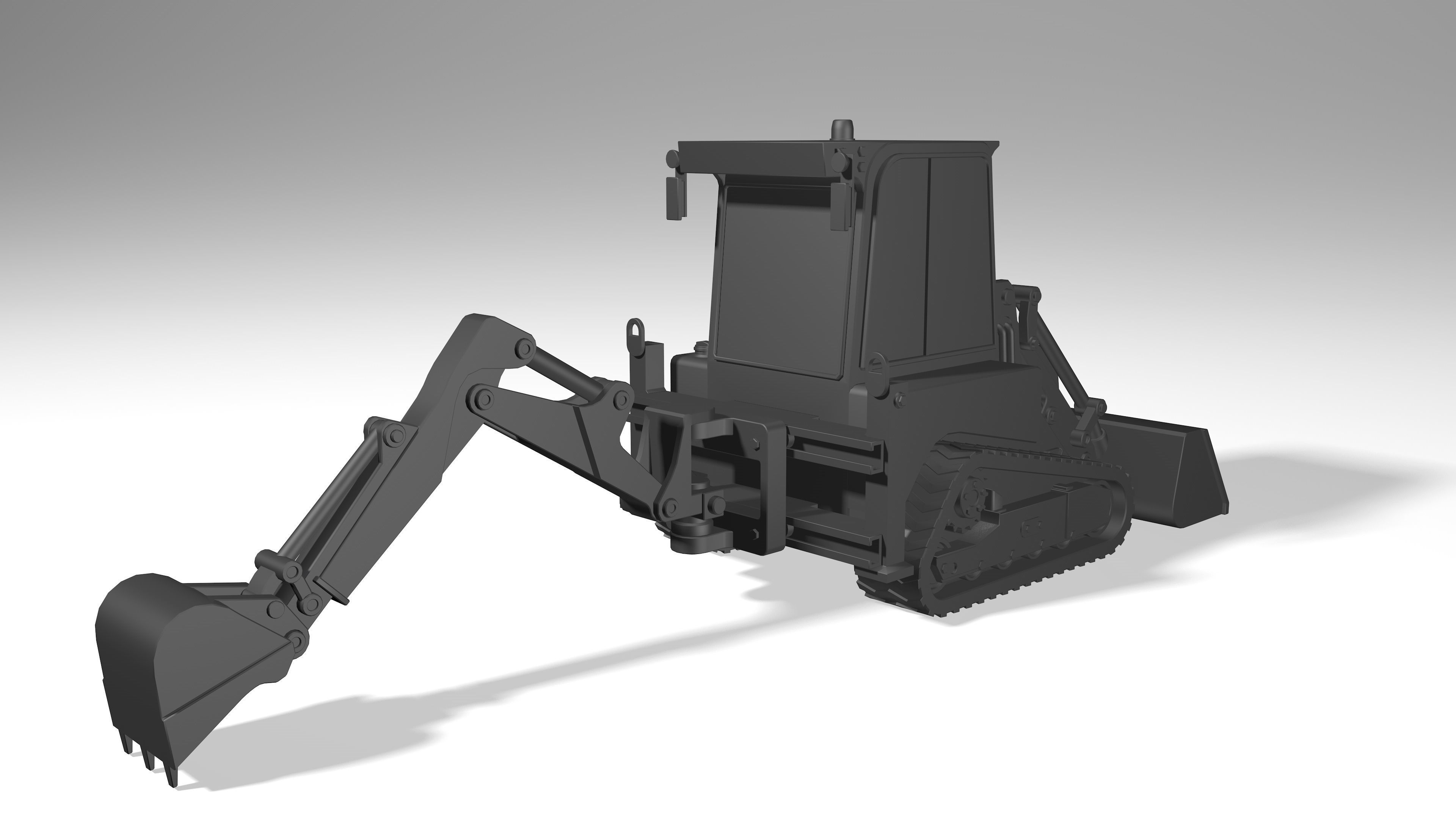 model of a crawler mini tractor JCB 3D model_15