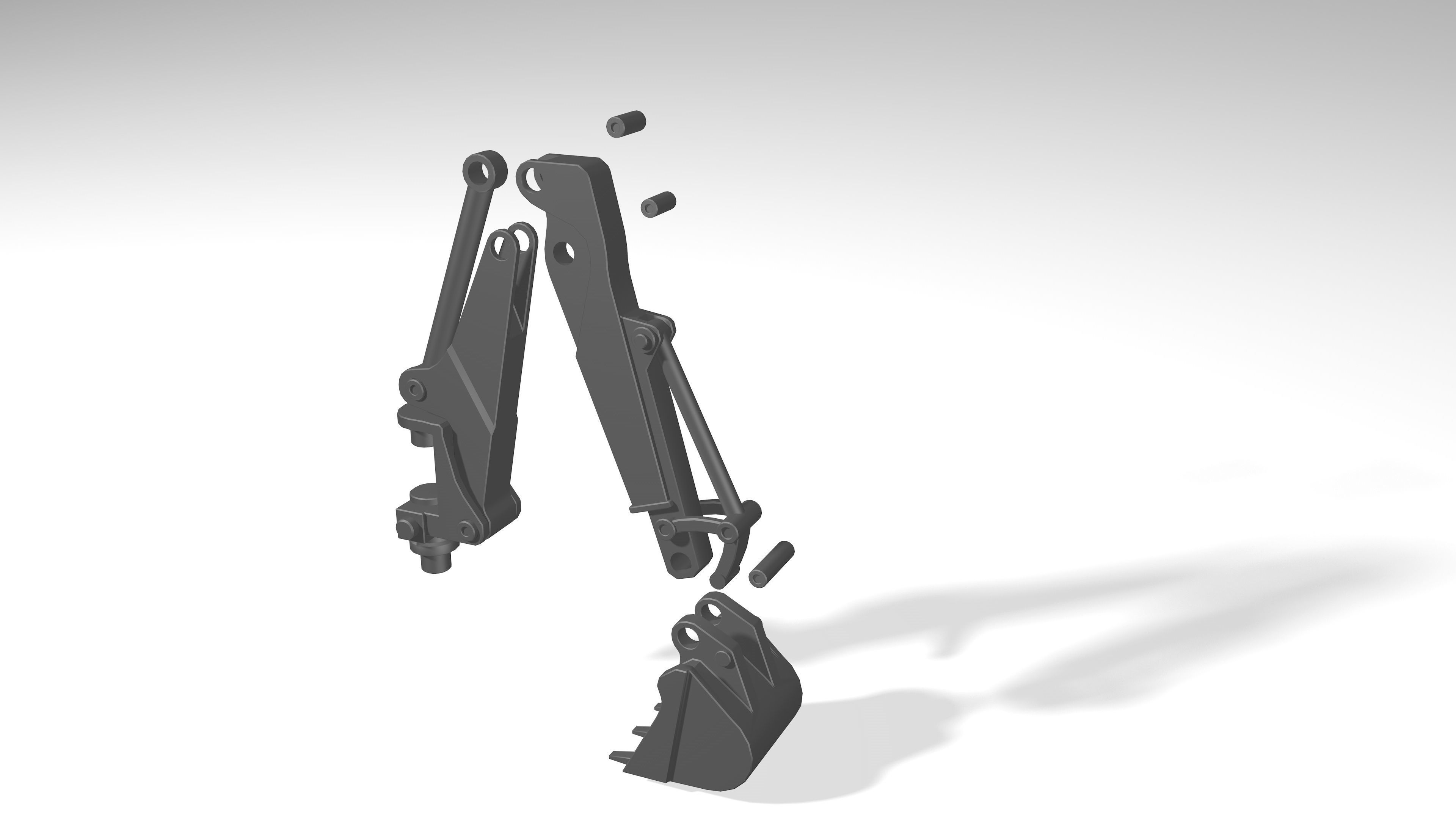 model of a crawler mini tractor JCB 3D model_32