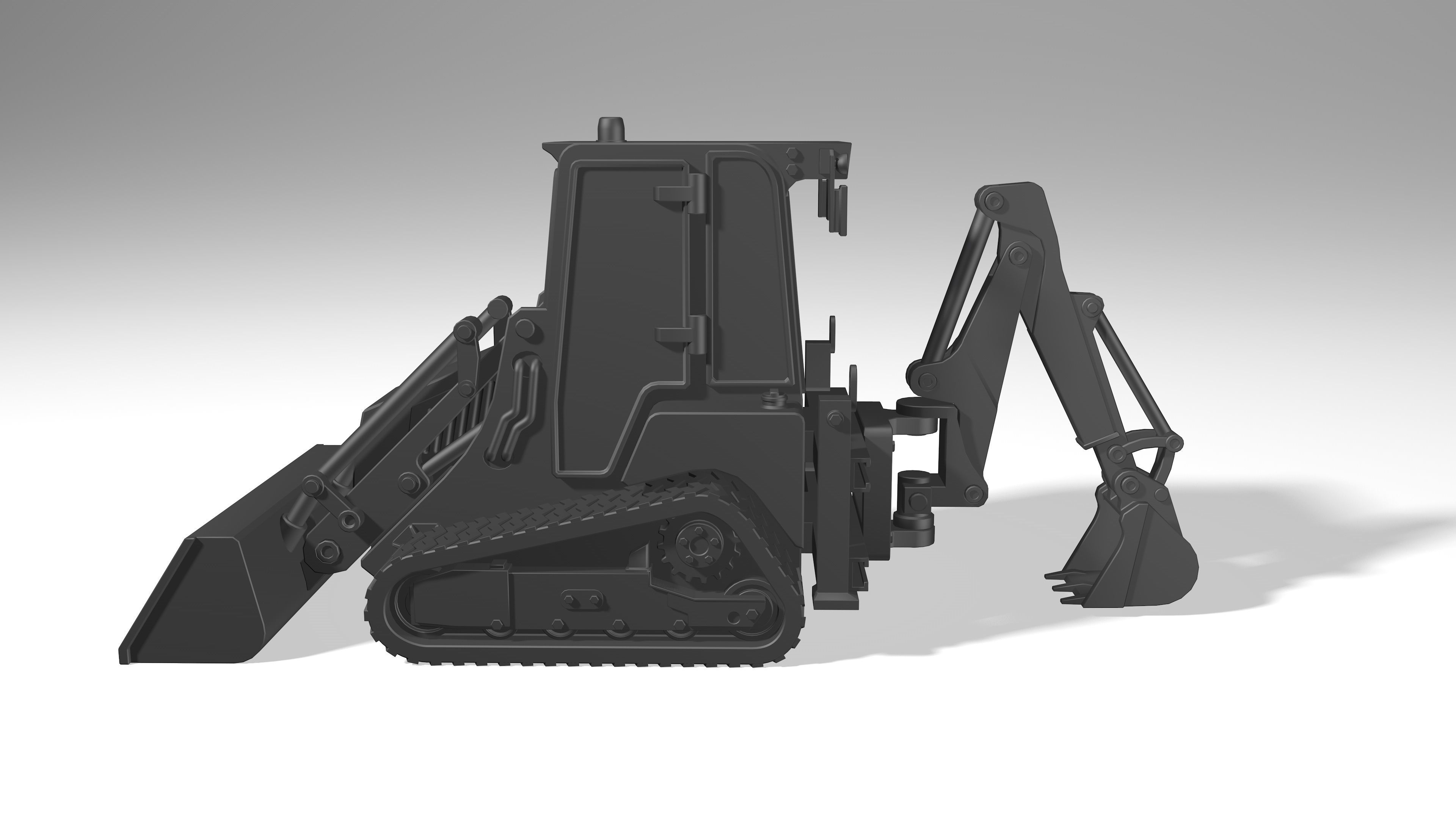 model of a crawler mini tractor JCB 3D model_8