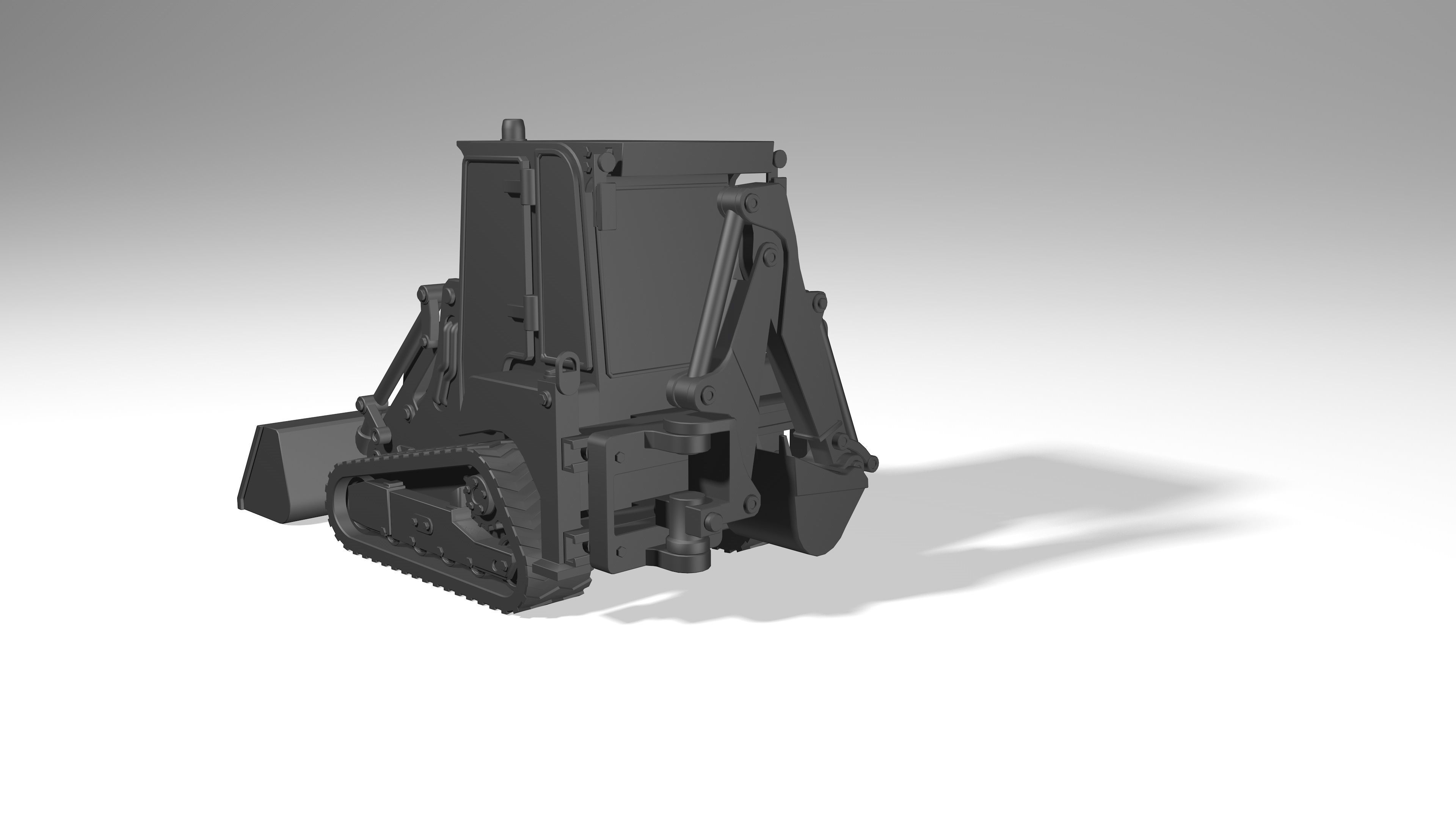 model of a crawler mini tractor JCB 3D model_9