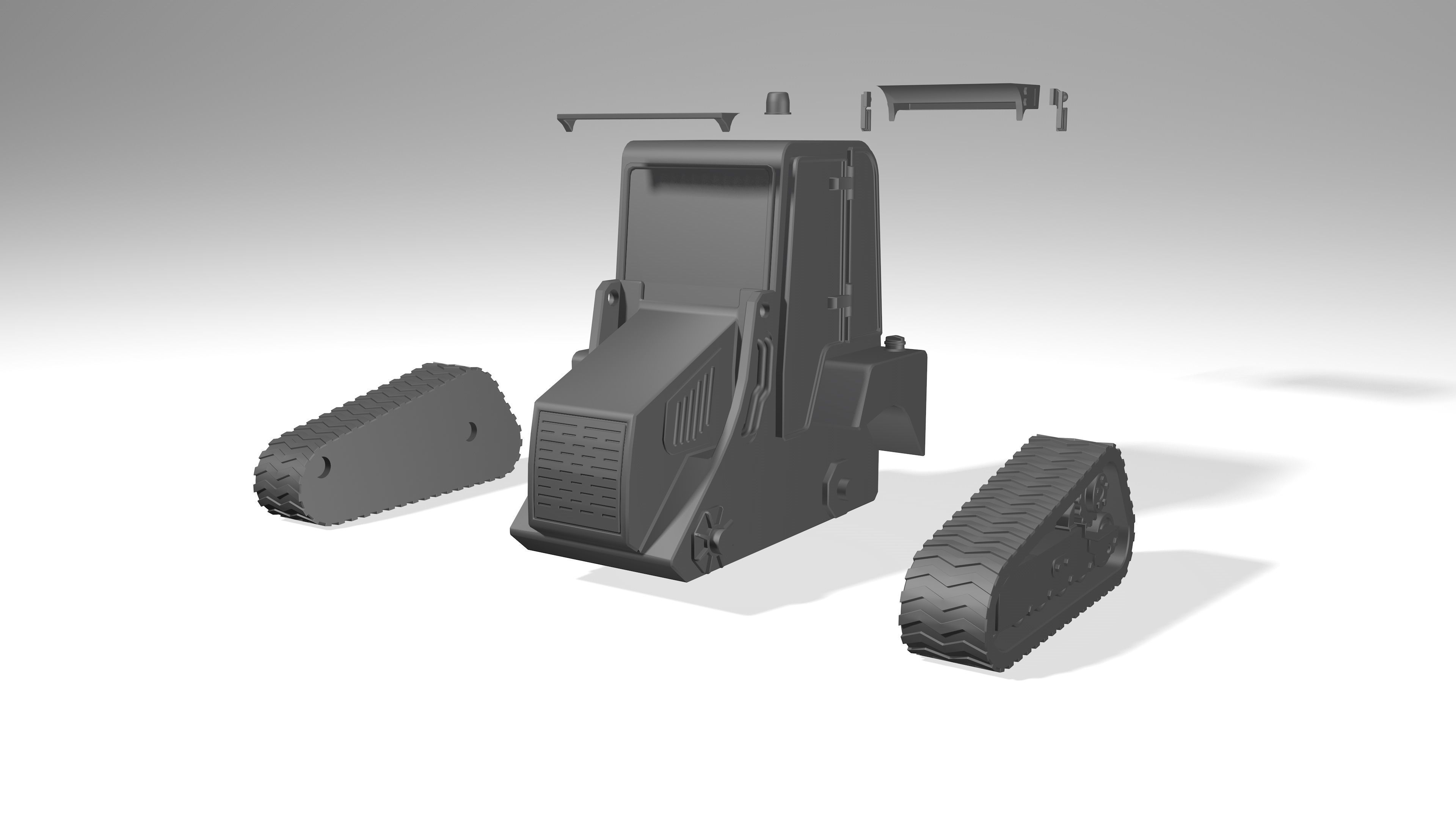 model of a crawler mini tractor JCB 3D model_24