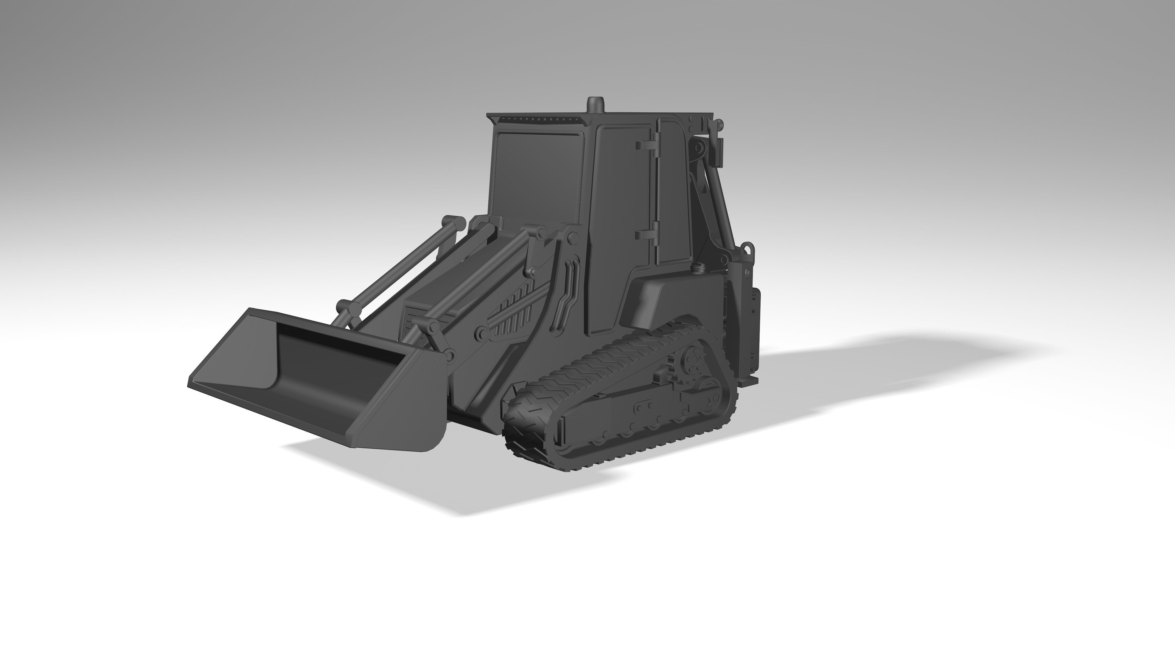 model of a crawler mini tractor JCB 3D model_3