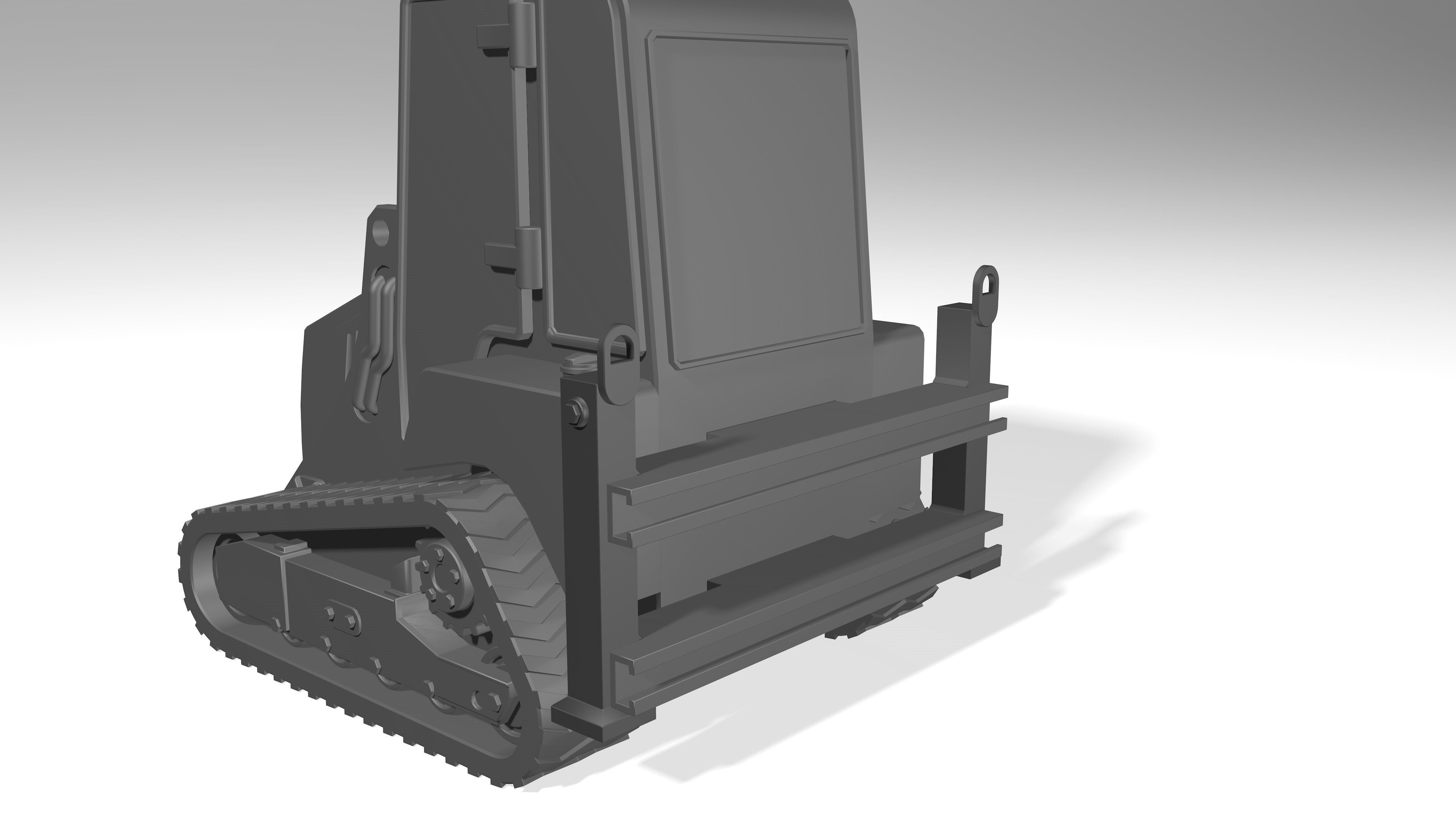 model of a crawler mini tractor JCB 3D model_29