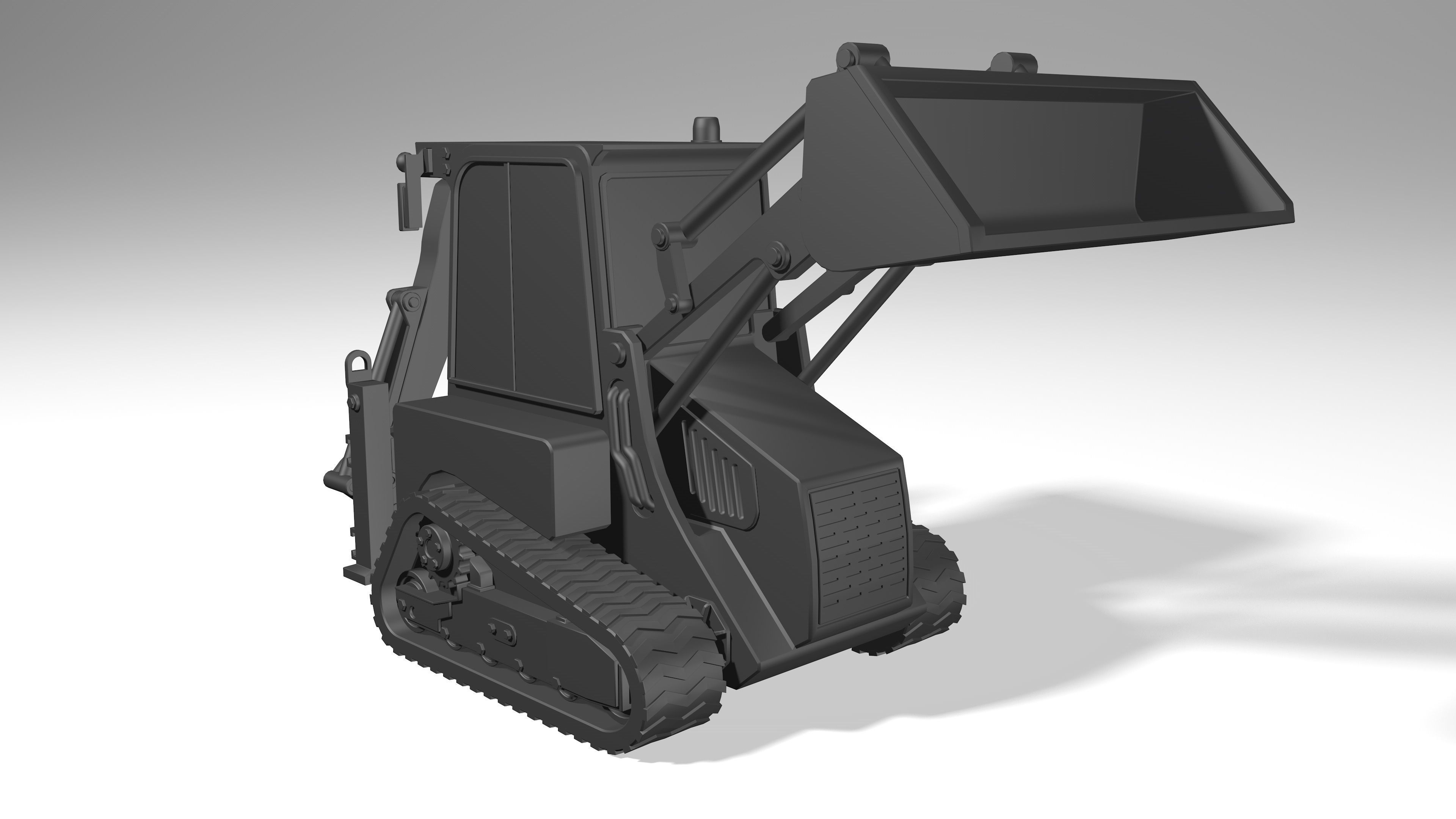 model of a crawler mini tractor JCB 3D model_21
