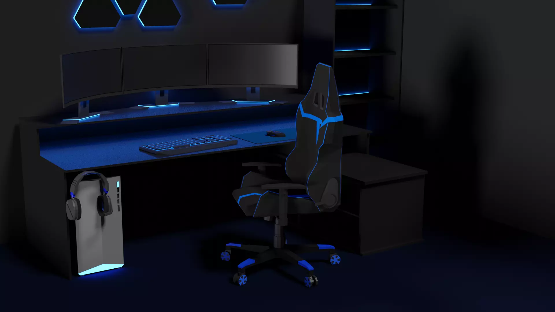 3D GAME ROOM DESIGN 3D model_0