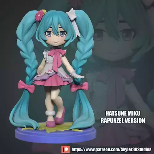 Miku Rapunzel Chibi