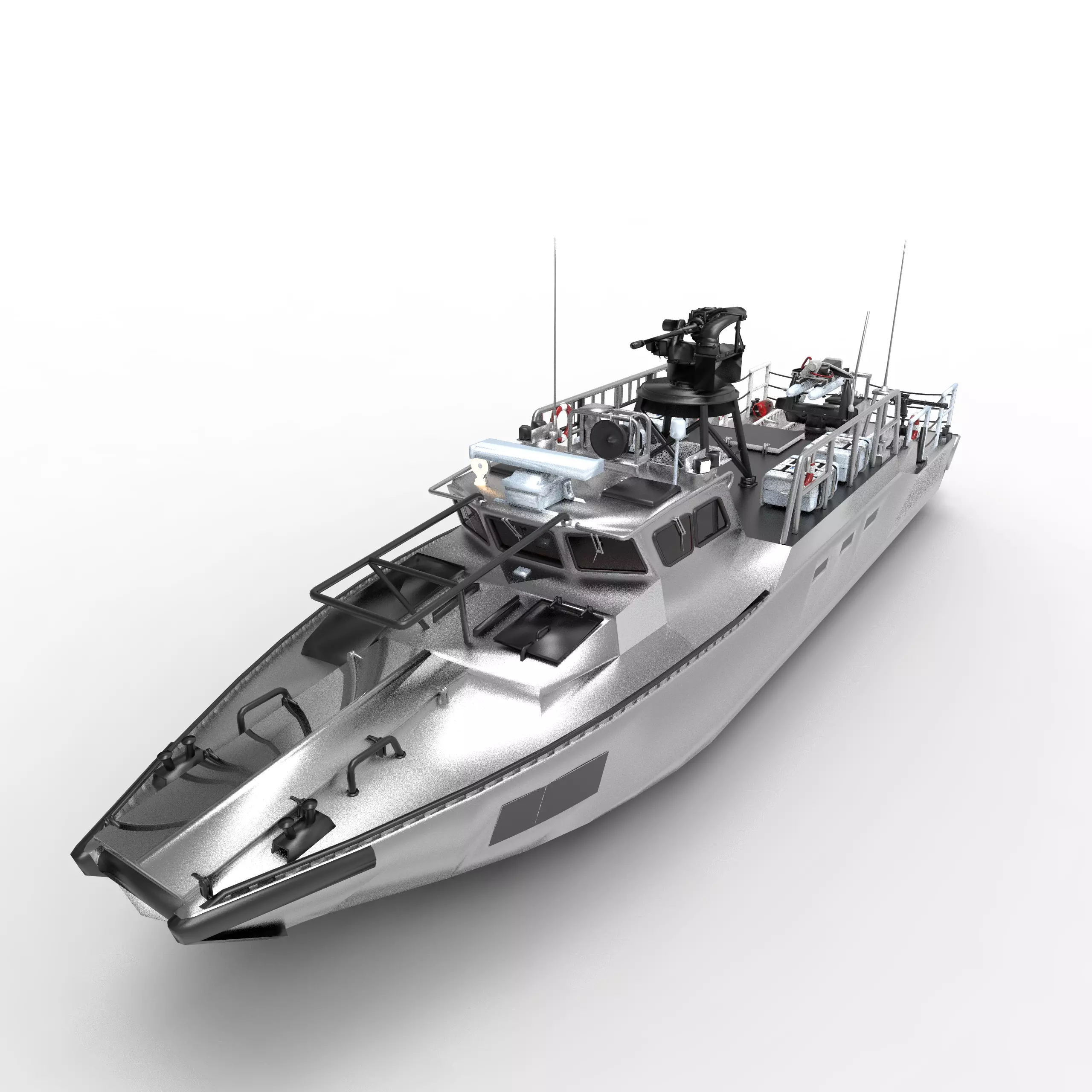 CB90 class fast assault craft 3D model_0
