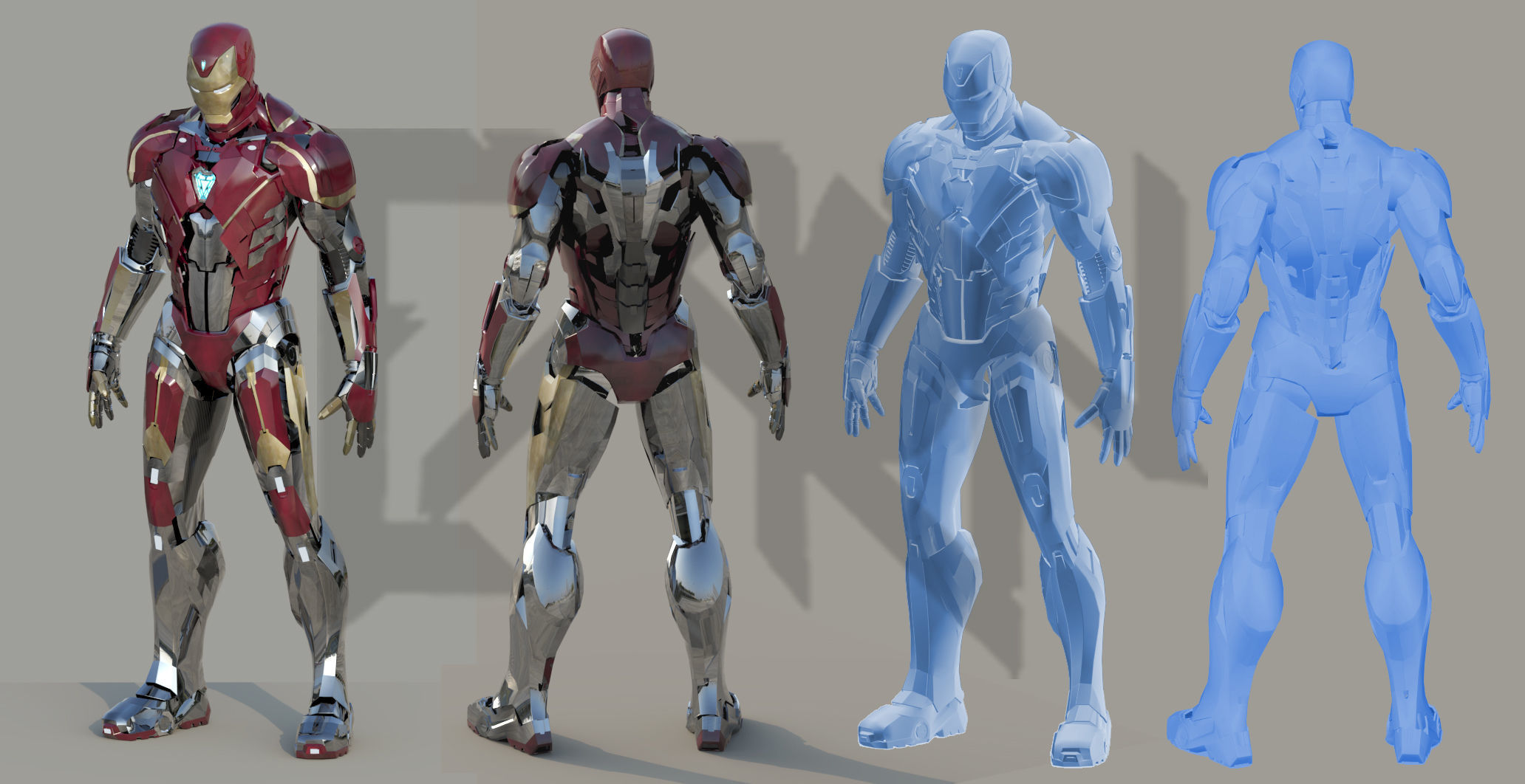 Iron Man MK-T78 Adamantium Armor 3D model_7