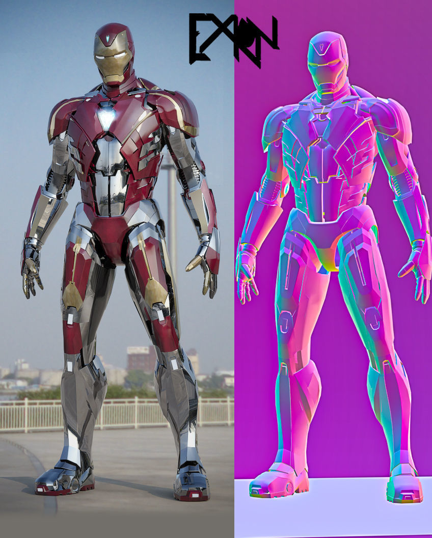 Iron Man MK-T78 Adamantium Armor 3D model_6