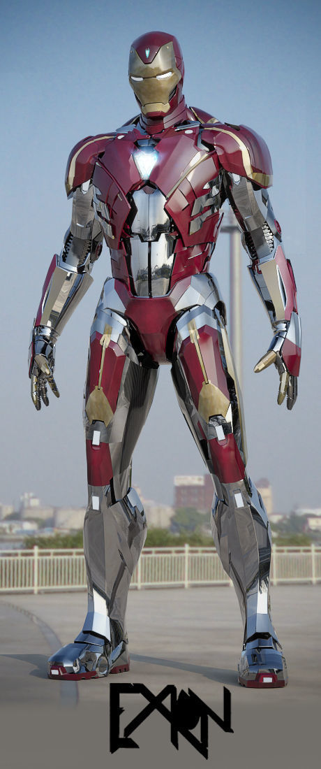 Iron Man MK-T78 Adamantium Armor 3D model_1
