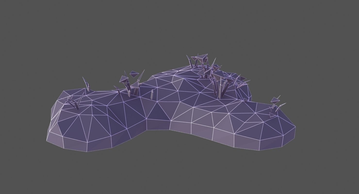 Animated Trees and Plants Low Poly Style Low-poly 3D model_16