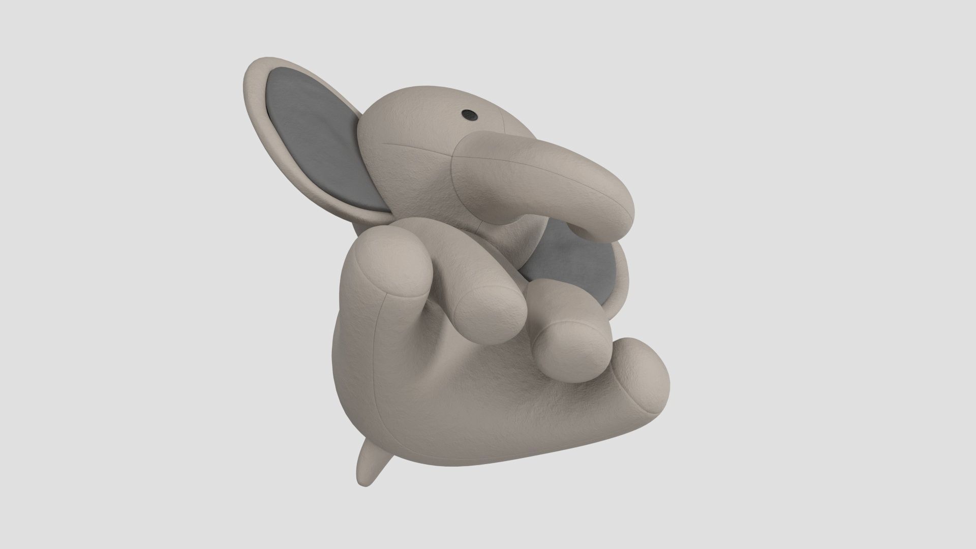 stuffed animal elephant 3D model_11