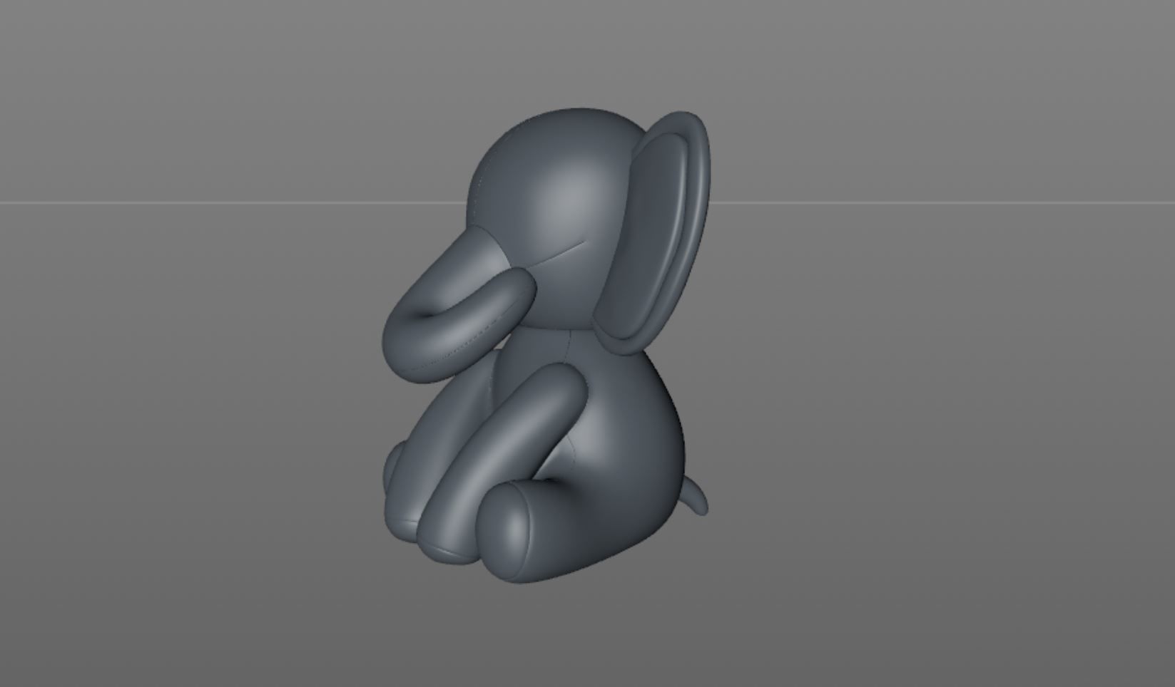 stuffed animal elephant 3D model_15