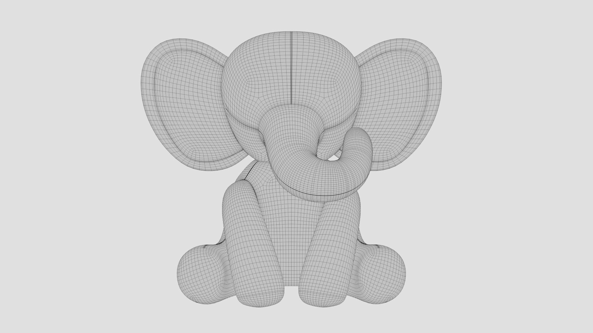 stuffed animal elephant 3D model_18