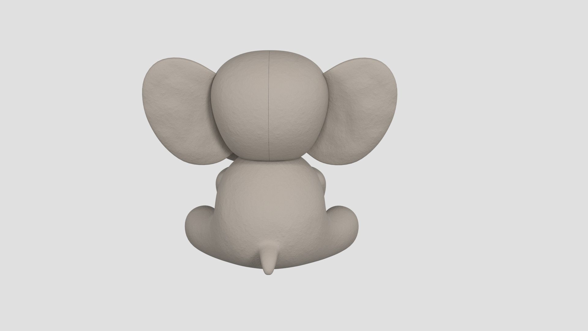 stuffed animal elephant 3D model_6