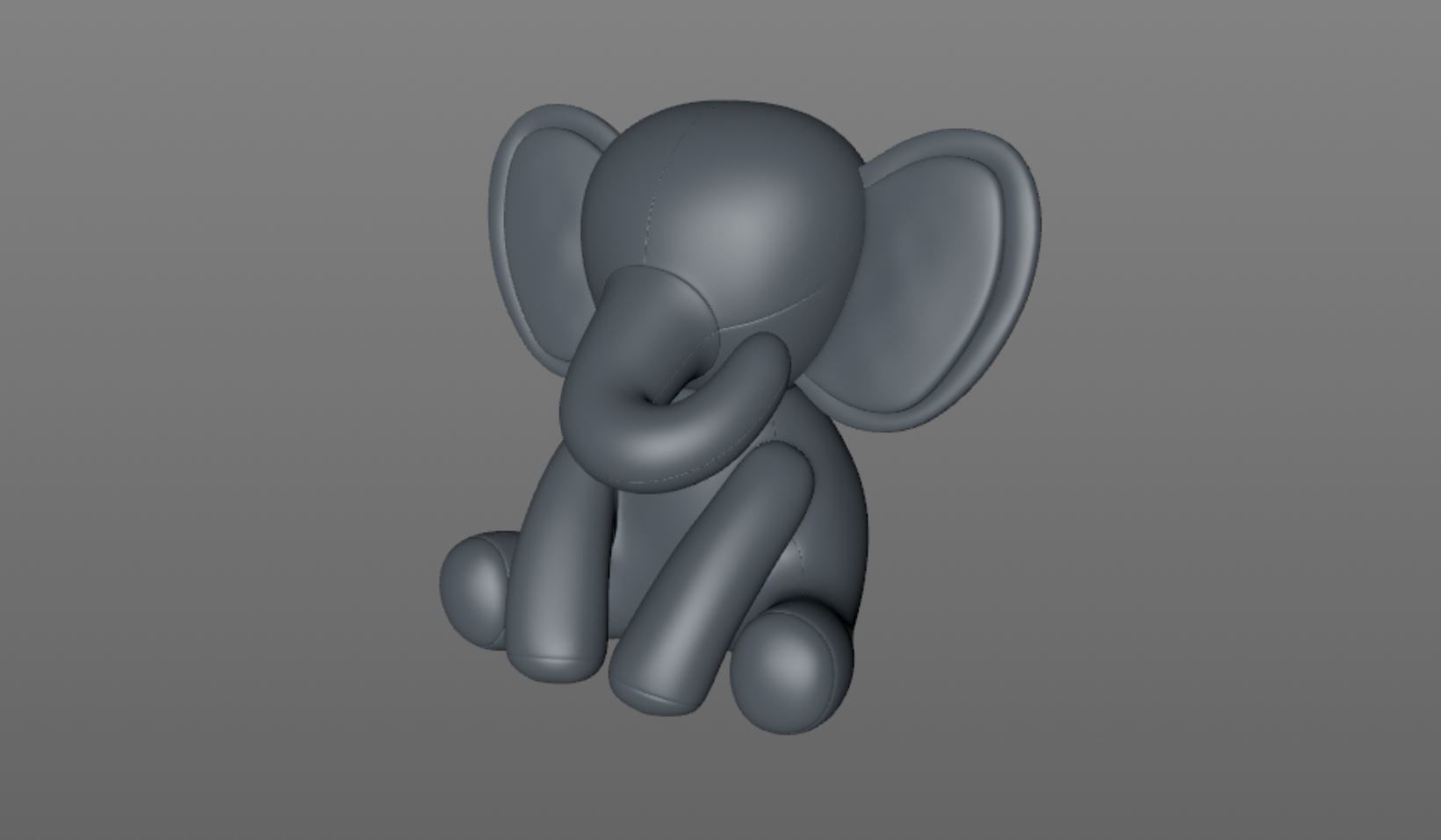 stuffed animal elephant 3D model_13