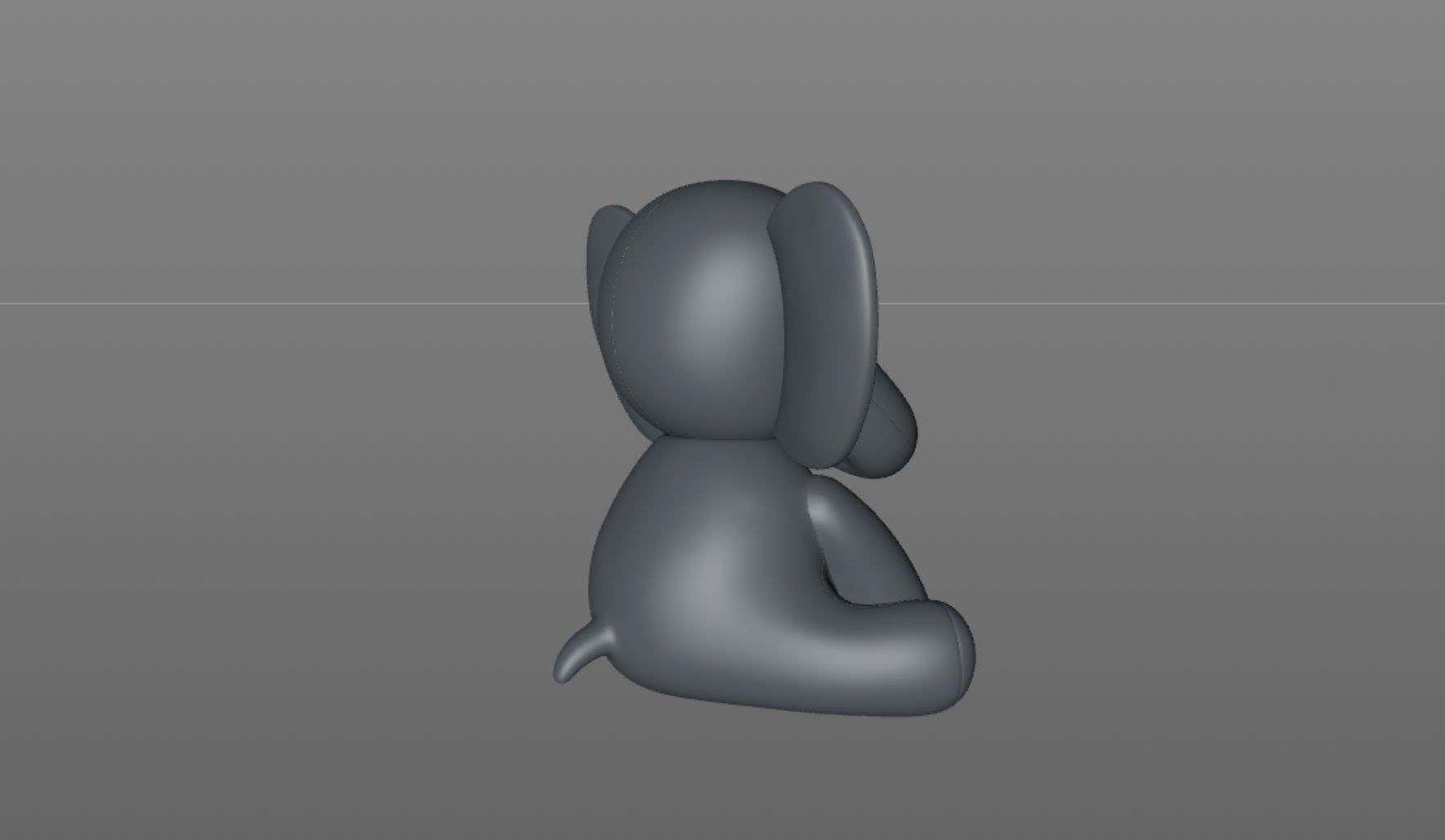 stuffed animal elephant 3D model_14
