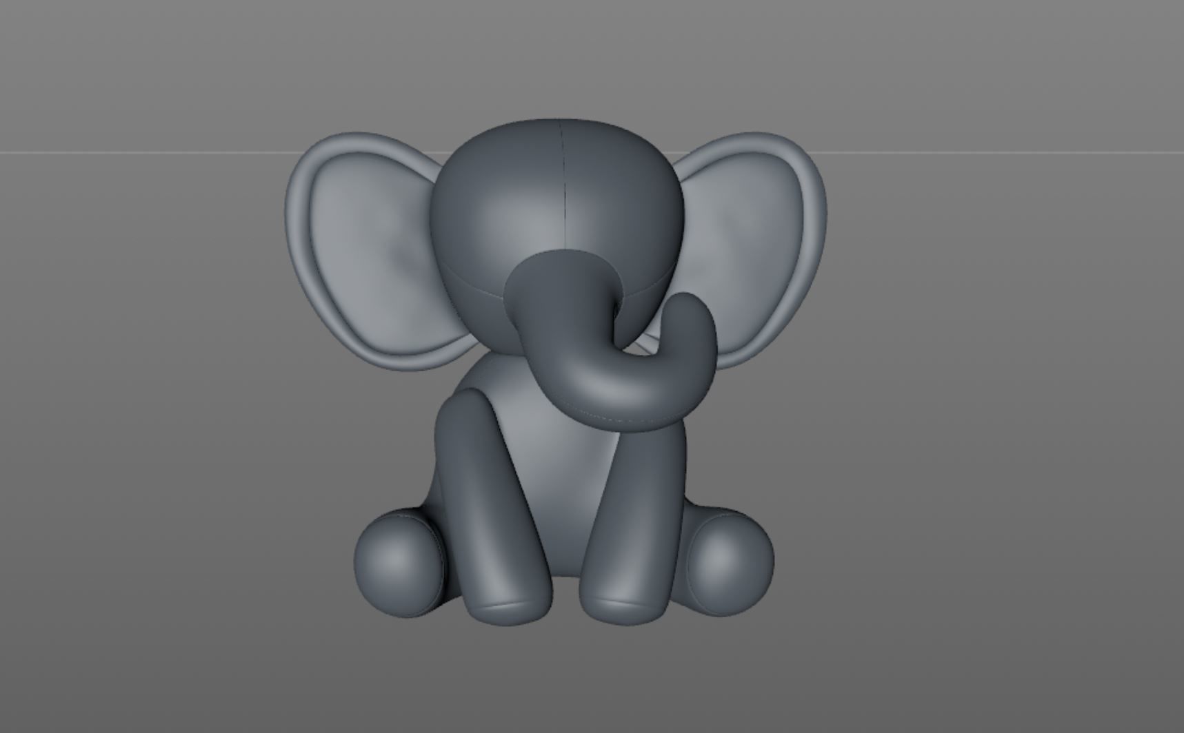 stuffed animal elephant 3D model_12
