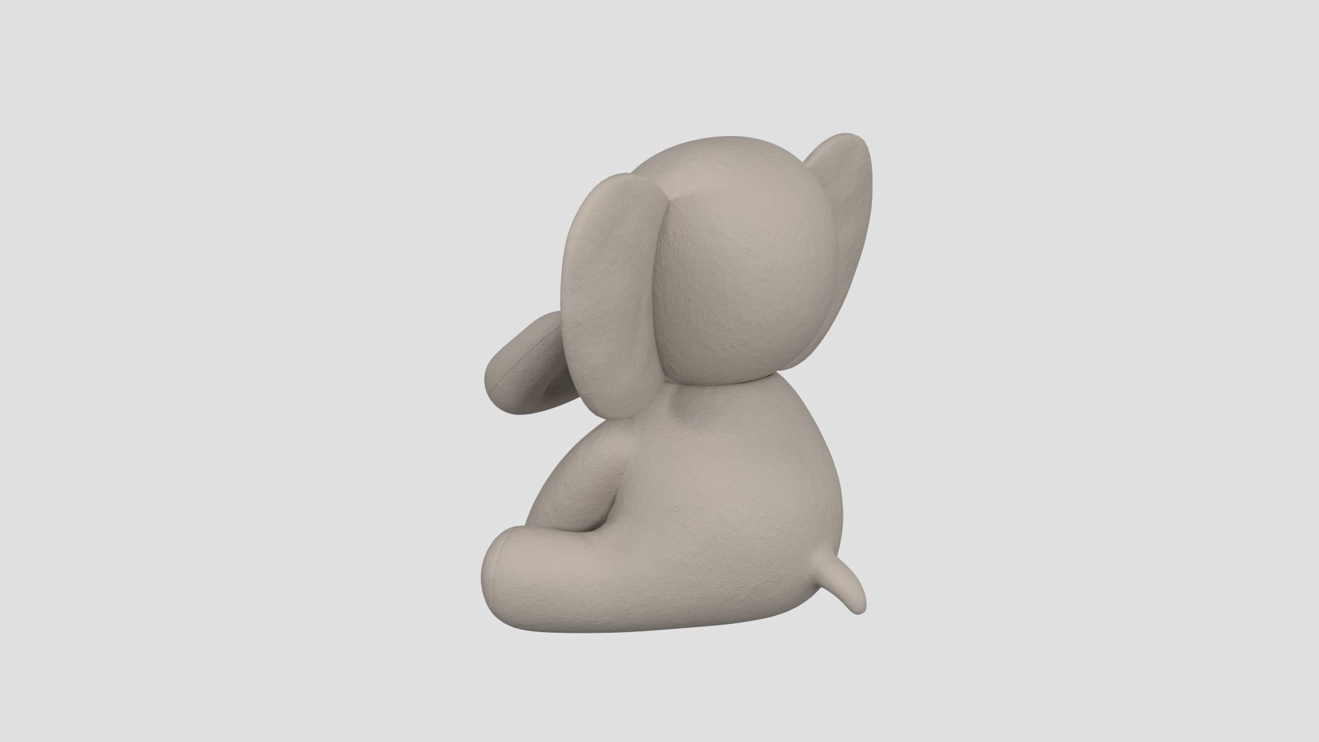 stuffed animal elephant 3D model_8