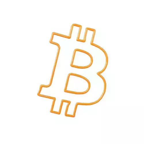 Neon Bitcoin Symbol v1 001 Low-poly 3D model