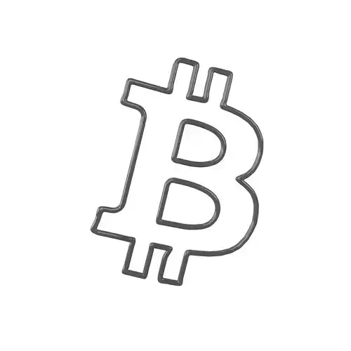 Neon Bitcoin Symbol v1 003
