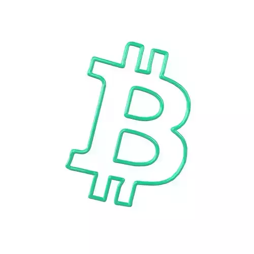 Neon Bitcoin Symbol v1 004