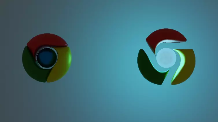 3D Chrome in Blender Free low-poly 3D model