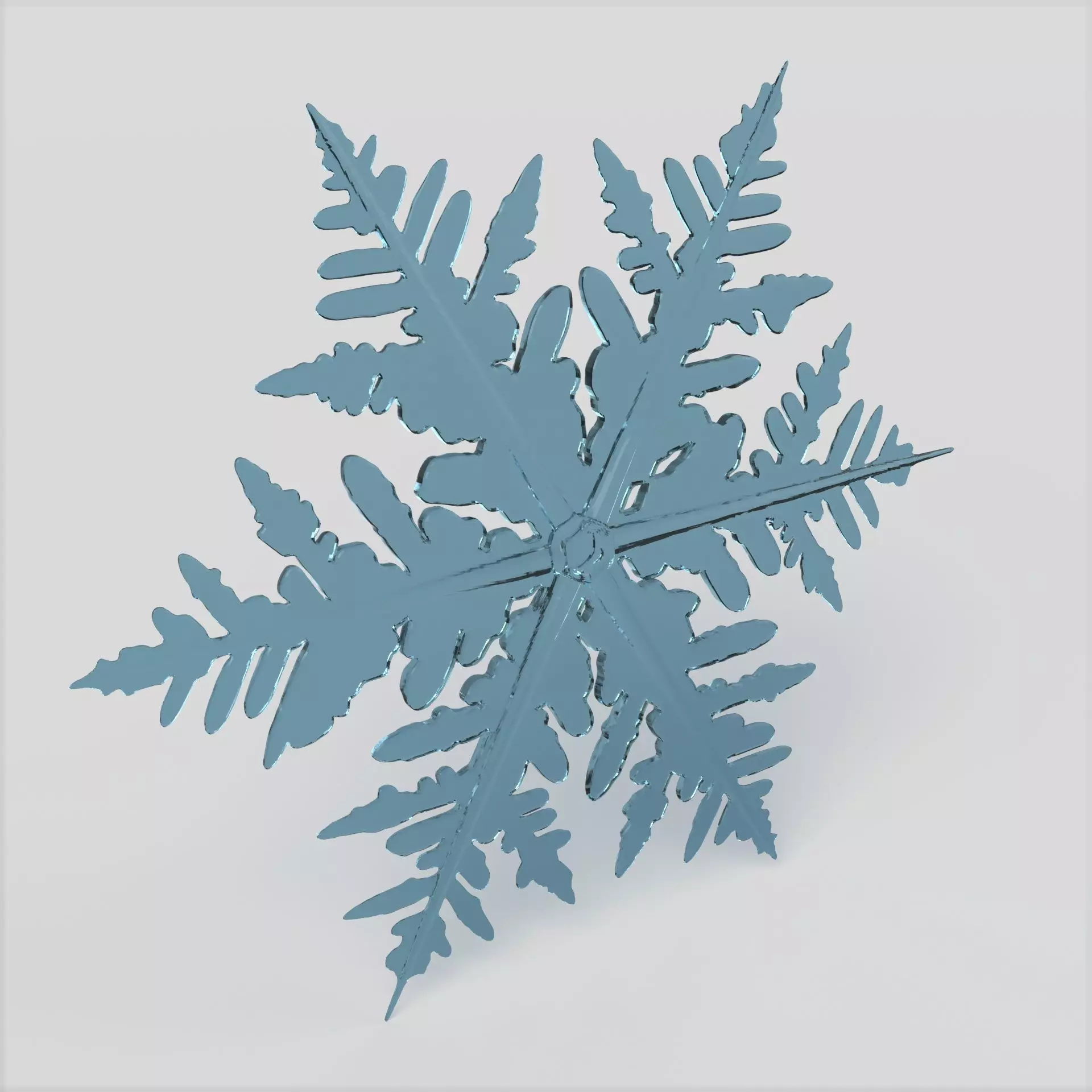 Snowflake 3D model_0