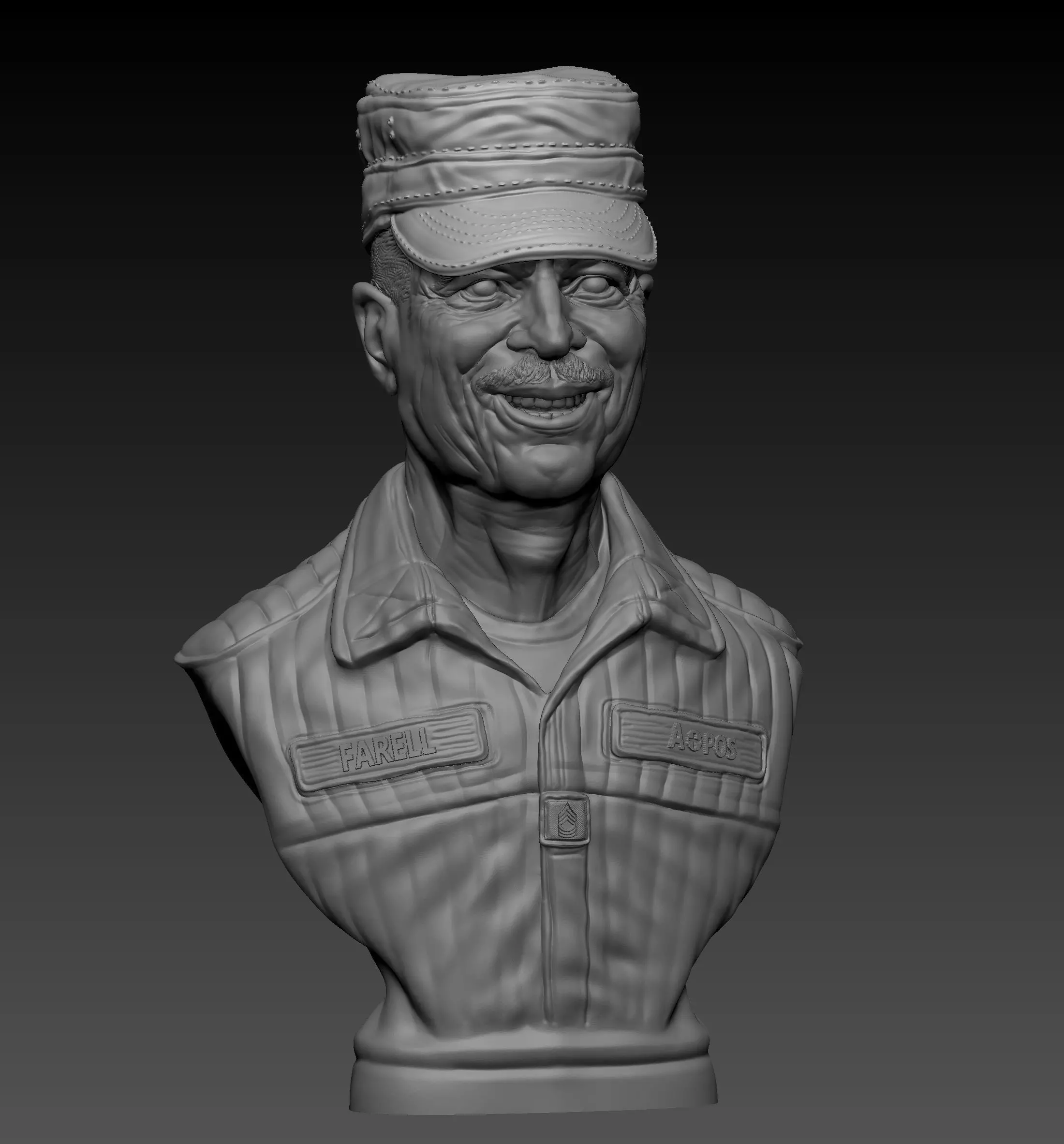 Bill Paxton Tribute Bust 3D printable Model 3D print model_0