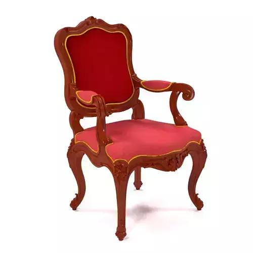 chair 3d model victorian armchair