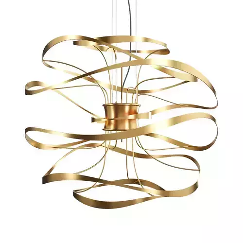 Corbett Calligraphy Gold Leaf LED Pendant Light