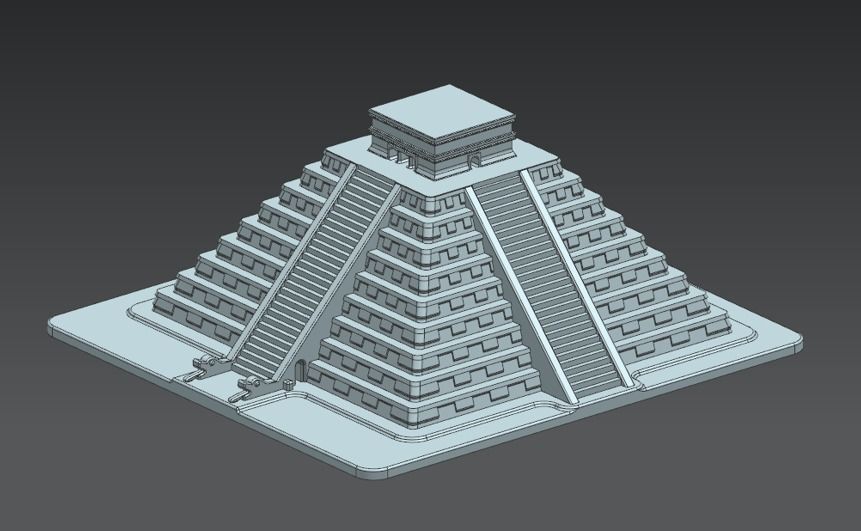 El Castillo - Chichen Itza 3D model_1