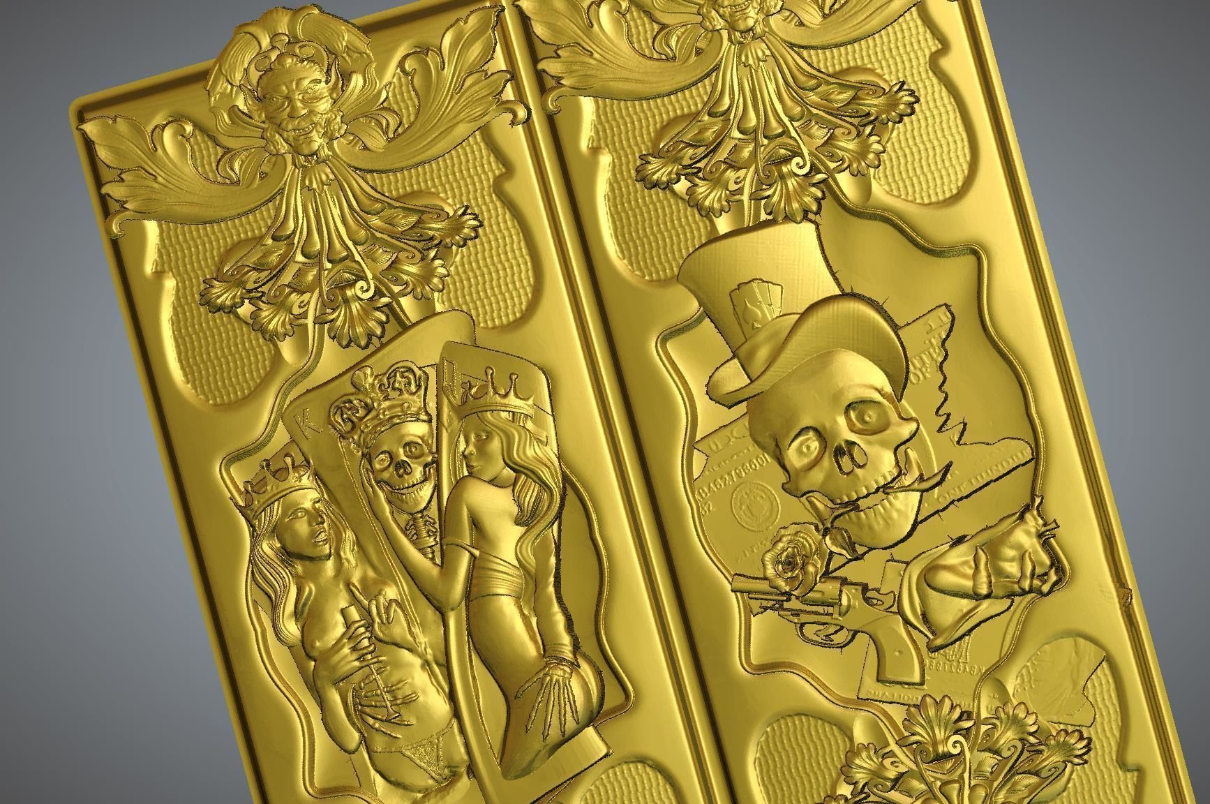 Skul releif 3D print model_4