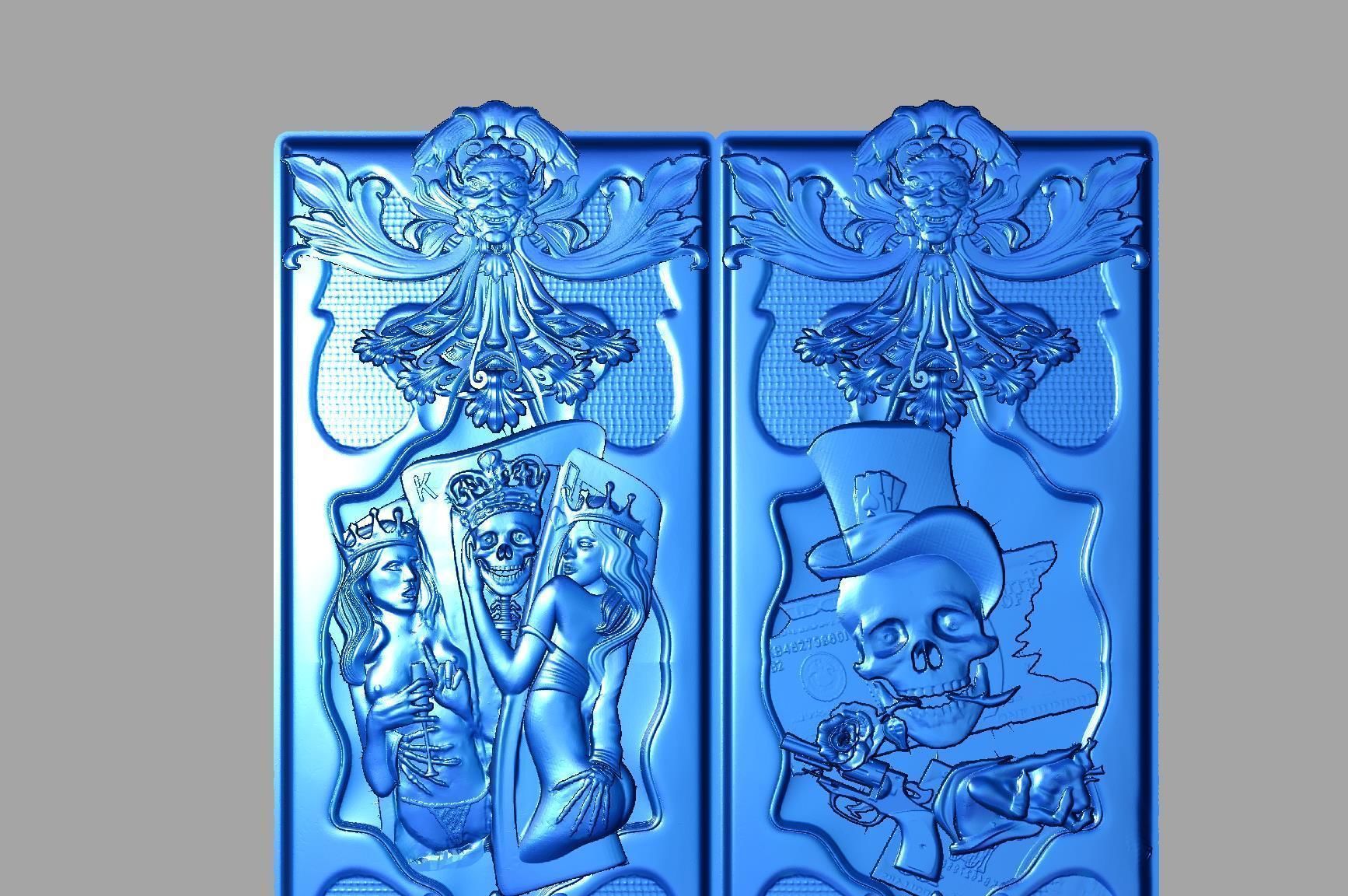 Skul releif 3D print model_5