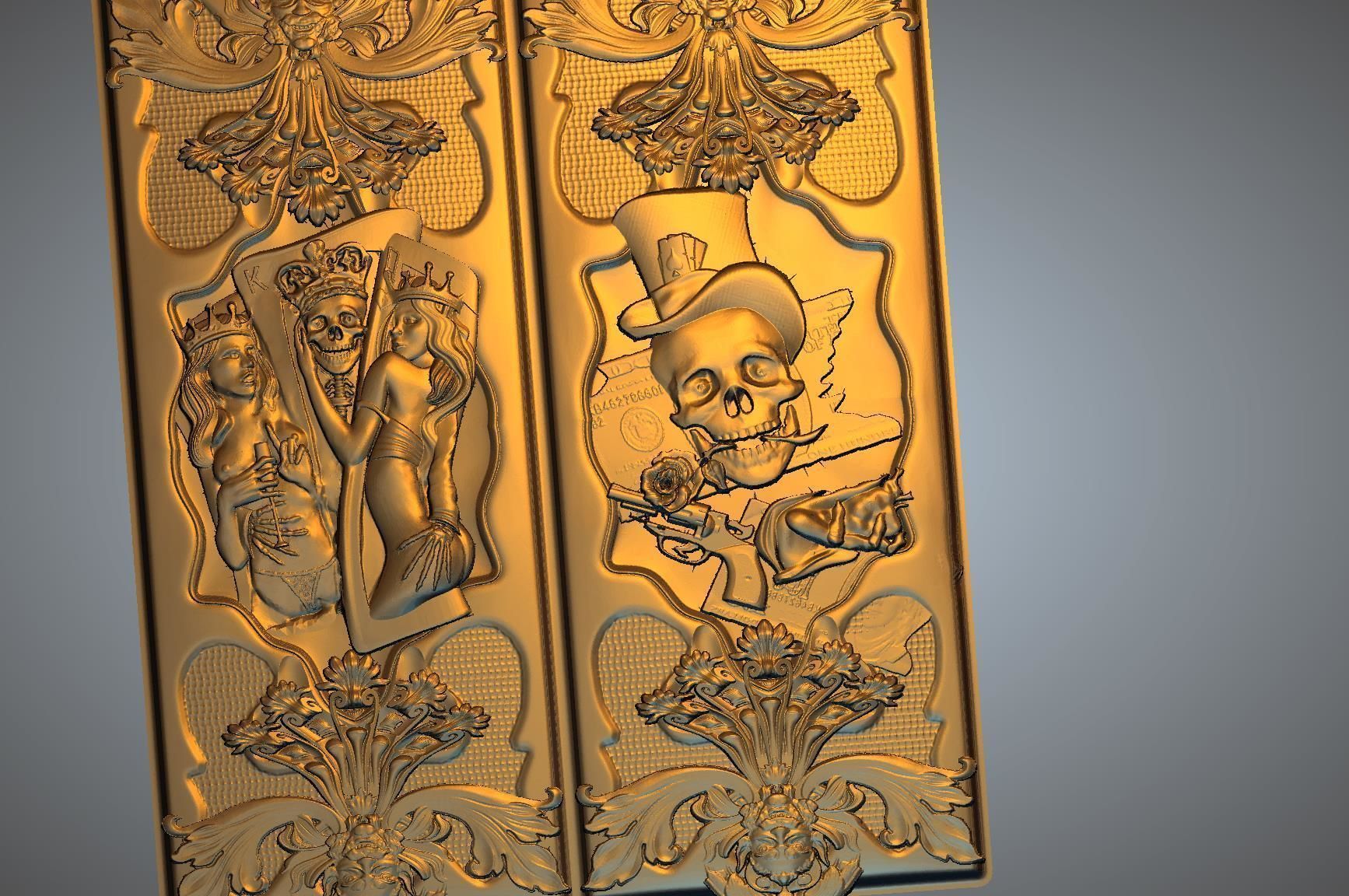 Skul releif 3D print model_1