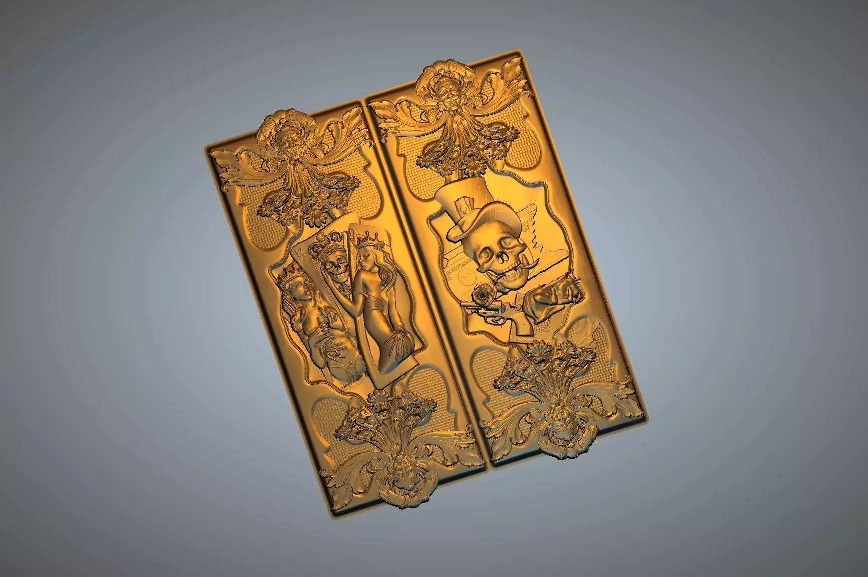 Skul releif 3D print model_0