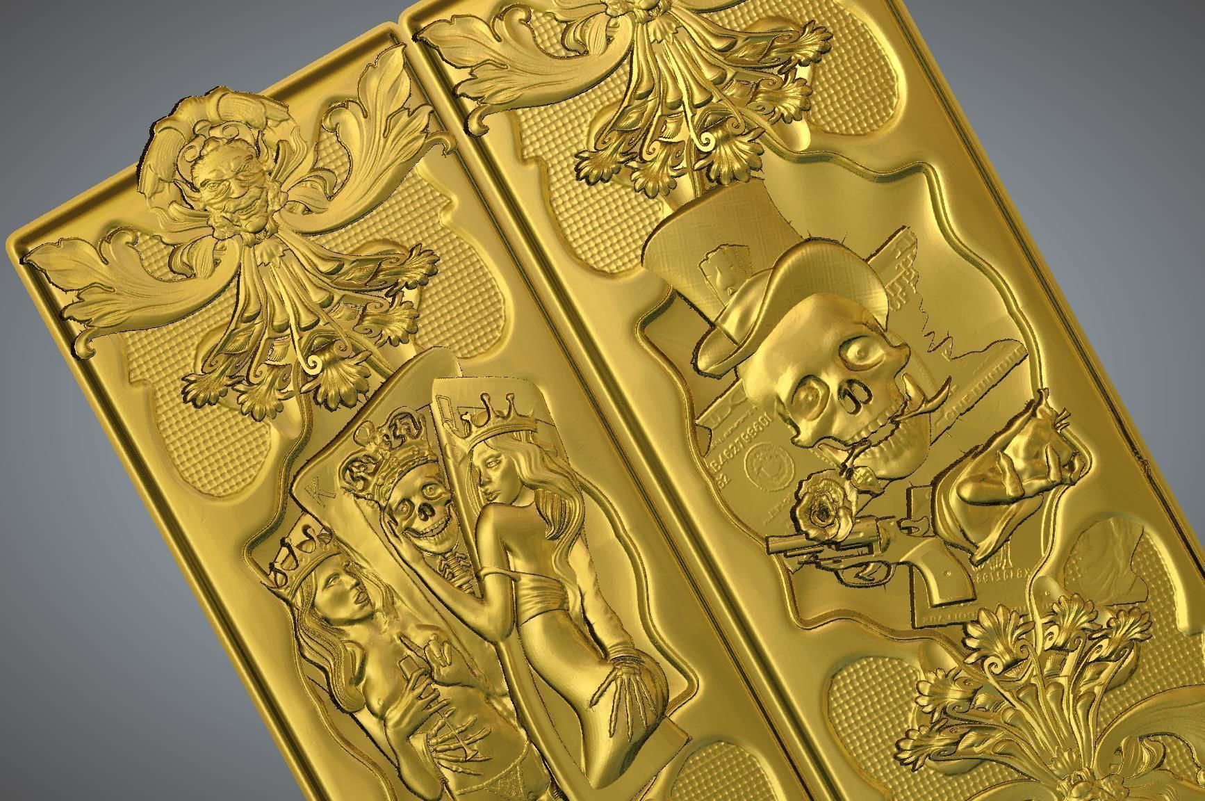 Skul releif 3D print model_3