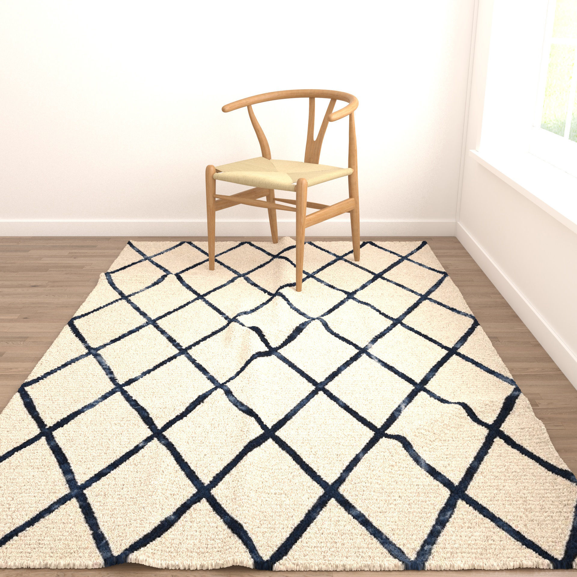 Rugs No 392 Low-poly 3D model_4