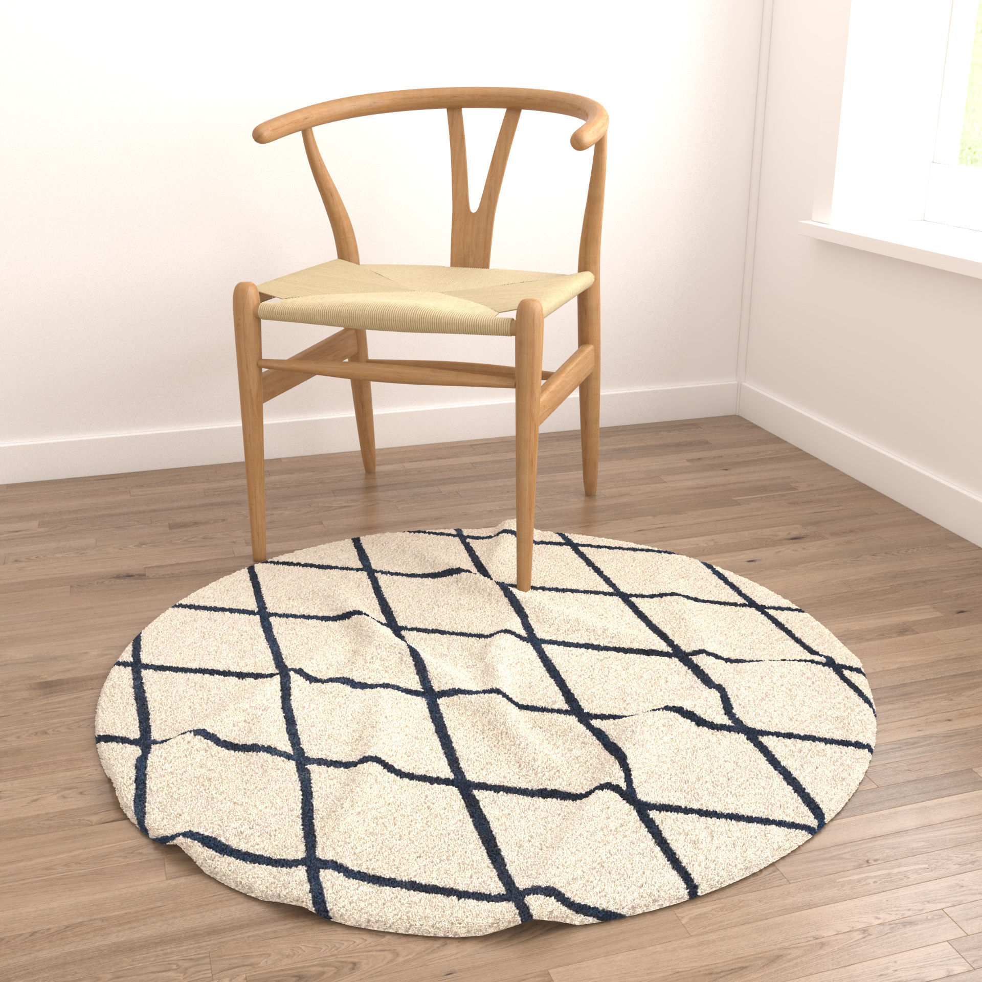 Rugs No 392 Low-poly 3D model_3